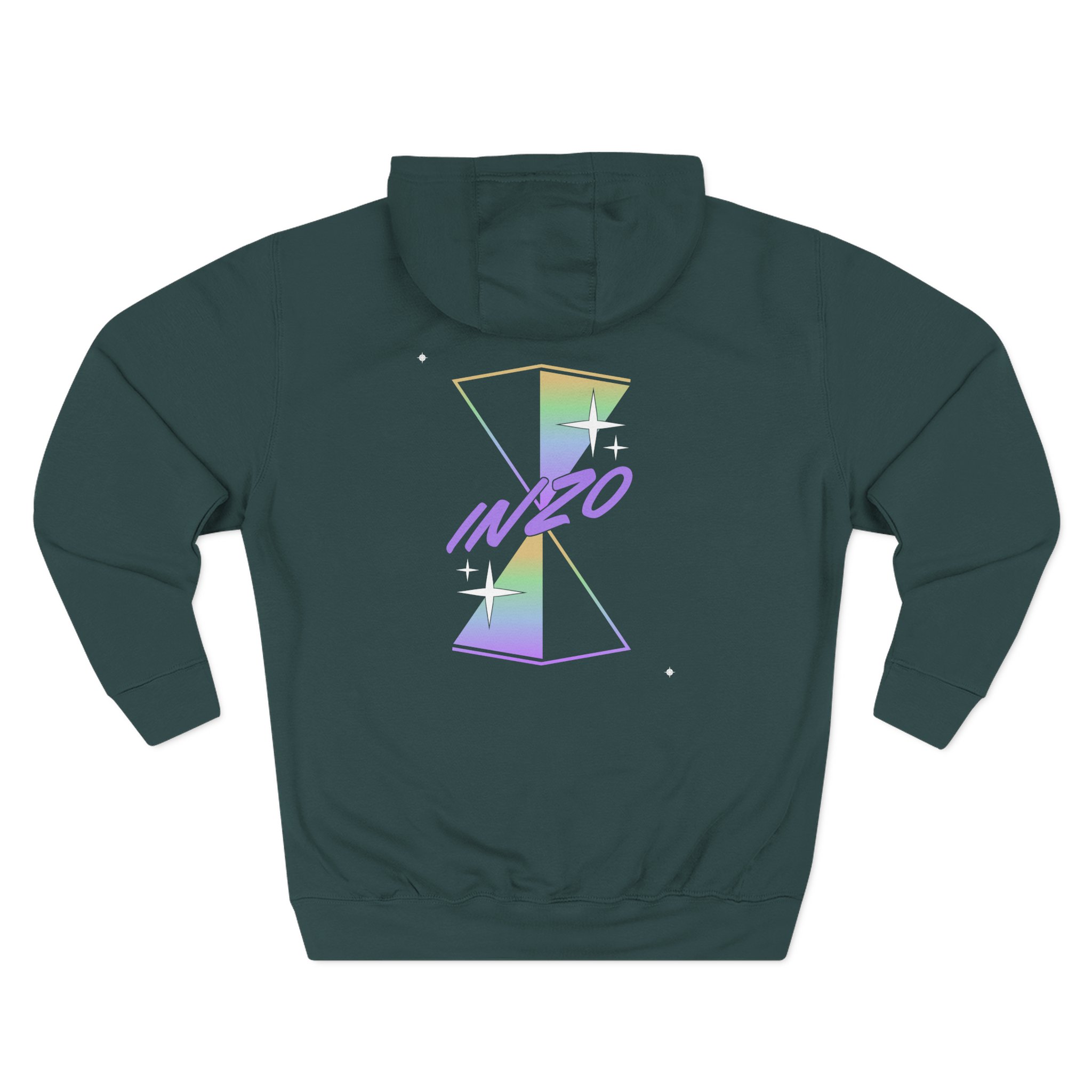 Inzo Three-Panel Fleece Hoodie