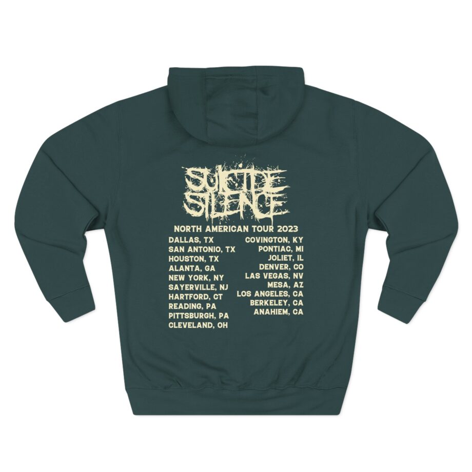 Suicide Silence Rymd Cover Tour 2023 Three-Panel Fleece Hoodie