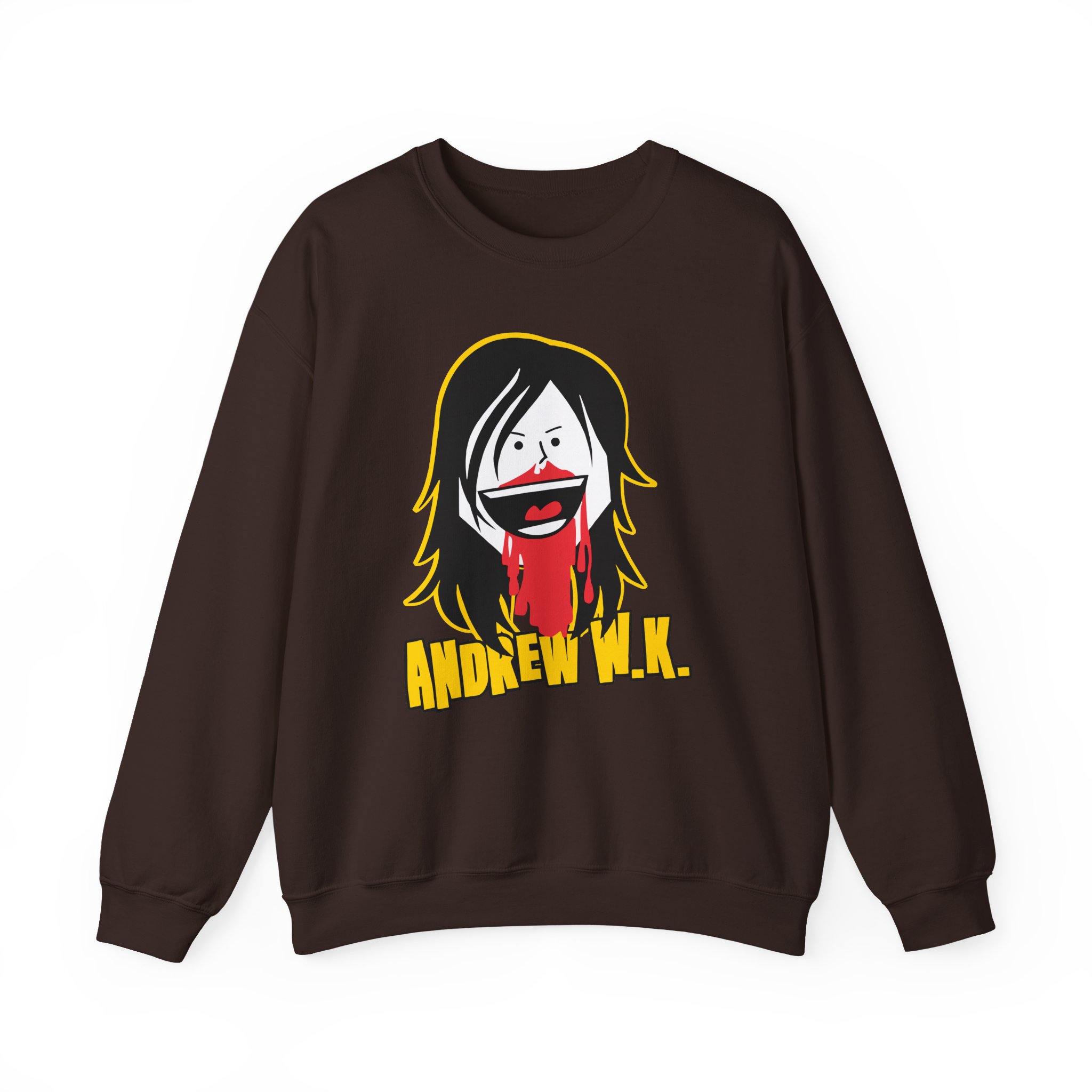 Andrew Wk Cartoon Bloody Nose Unisex Heavy Blendâ„¢ Crewneck Sweatshirt