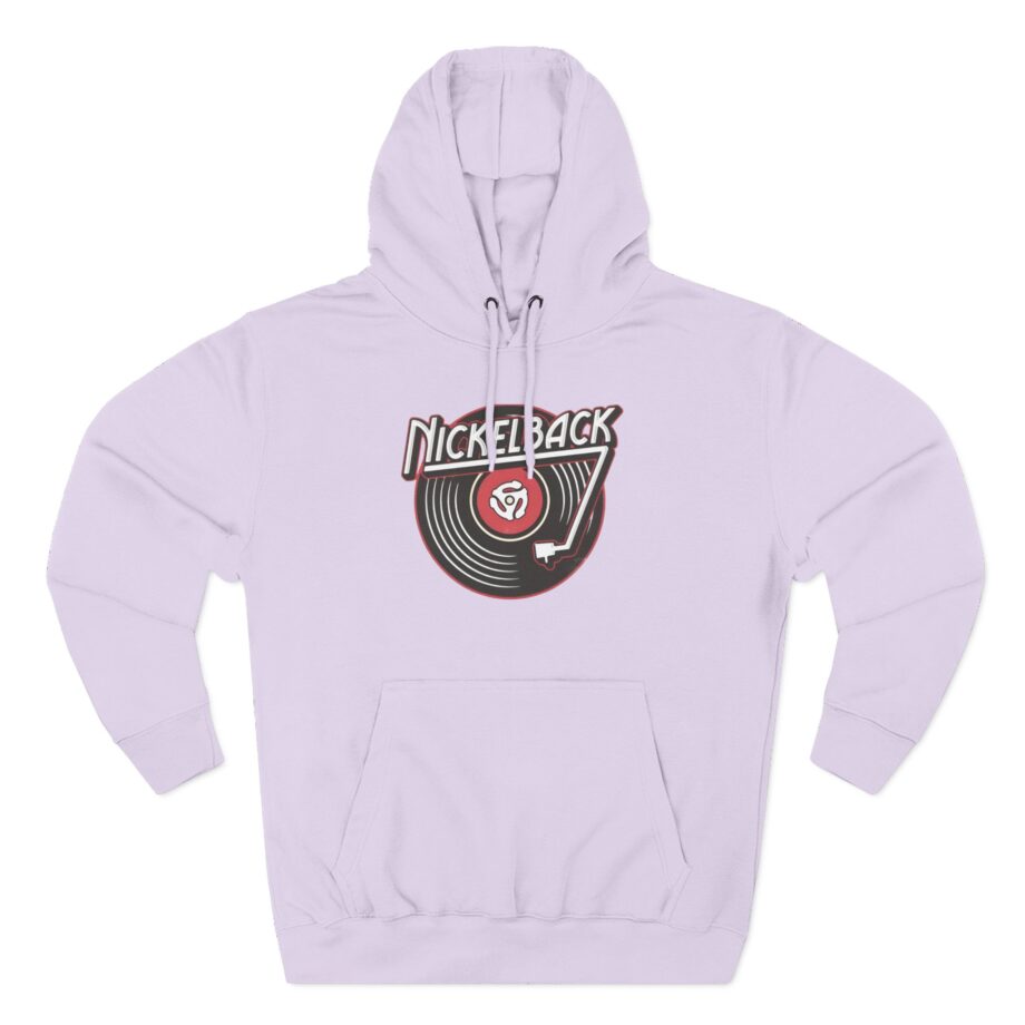 Nickelback Record Natural Ringer Three-Panel Fleece Hoodie