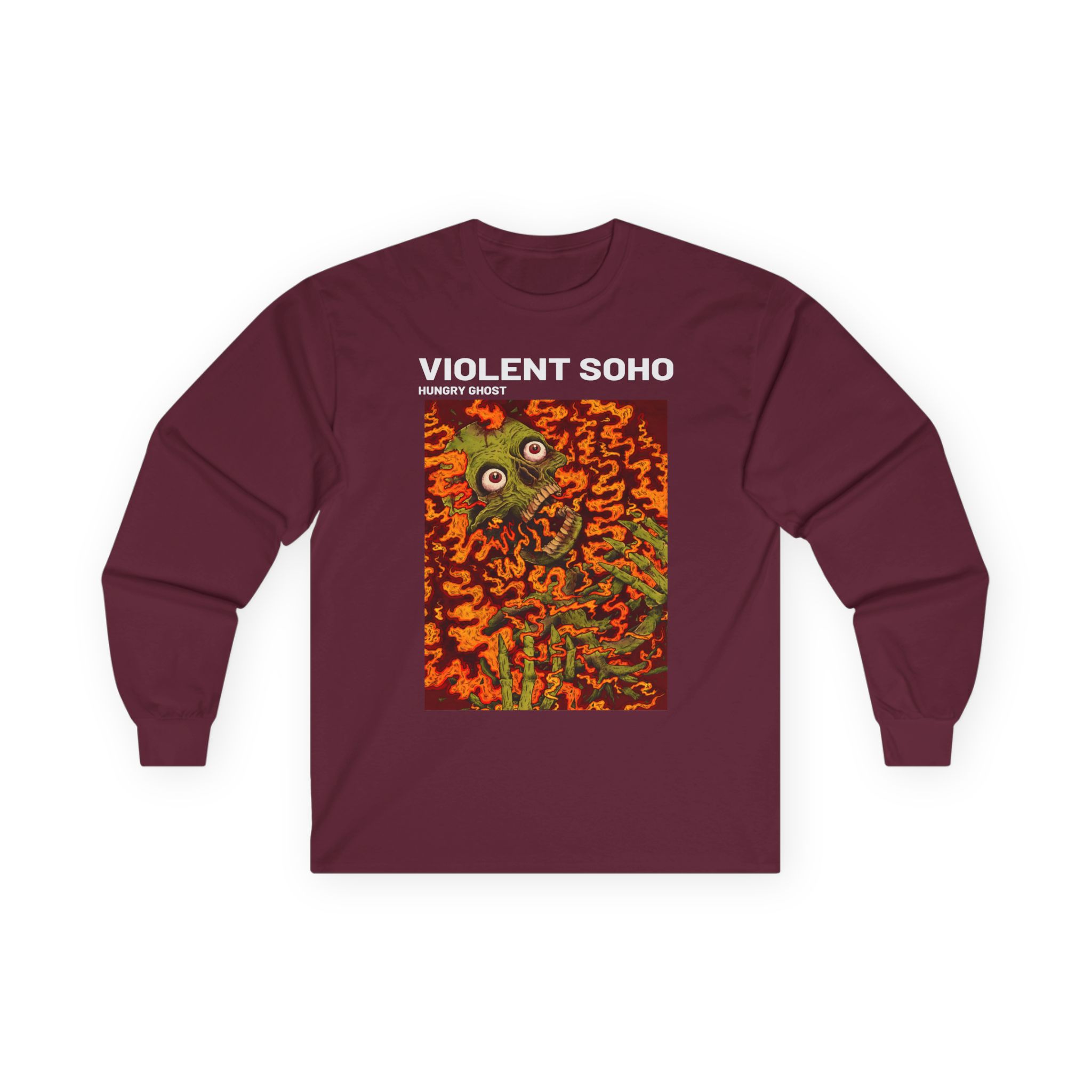 Unisex Ultra Cotton Violent Soho Hungry Ghost Long Sleeve Tee