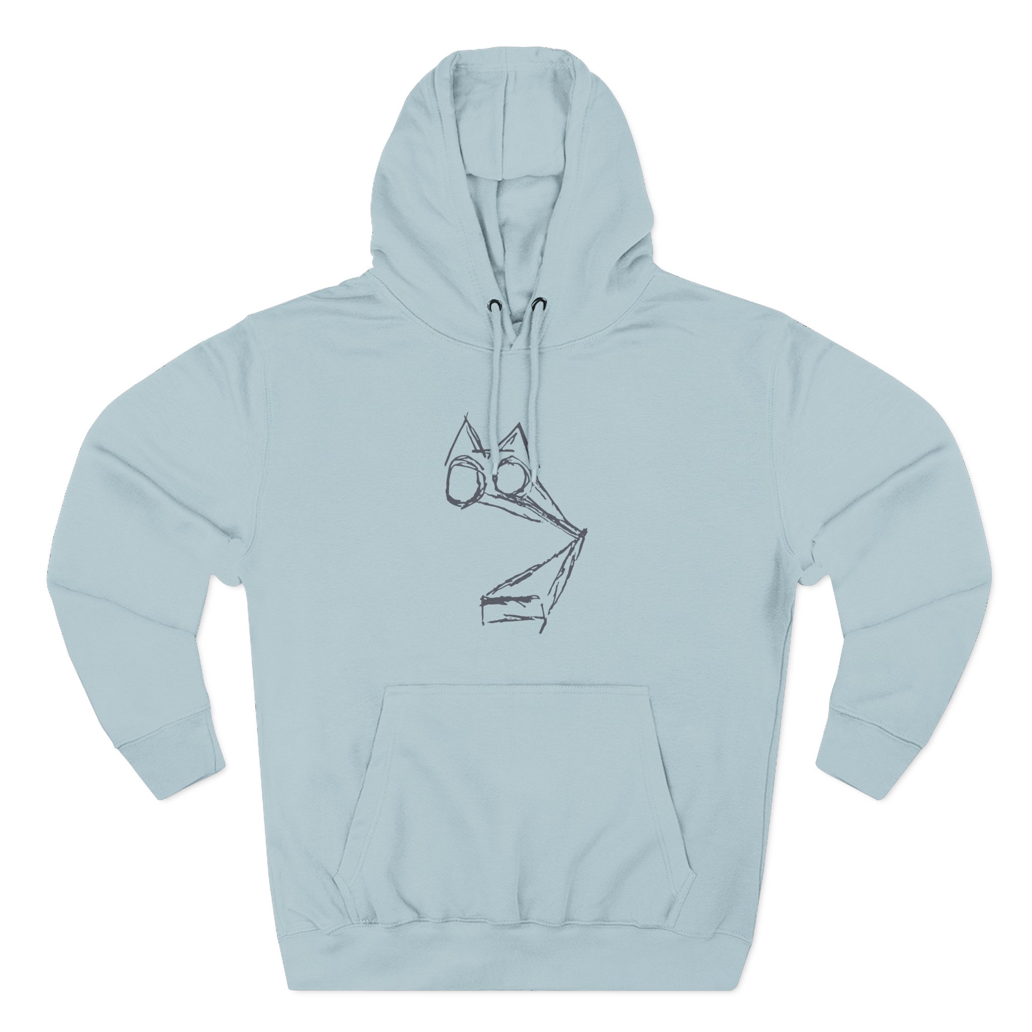 Rem What Noisy Cats Are We Three-Panel Fleece Hoodie