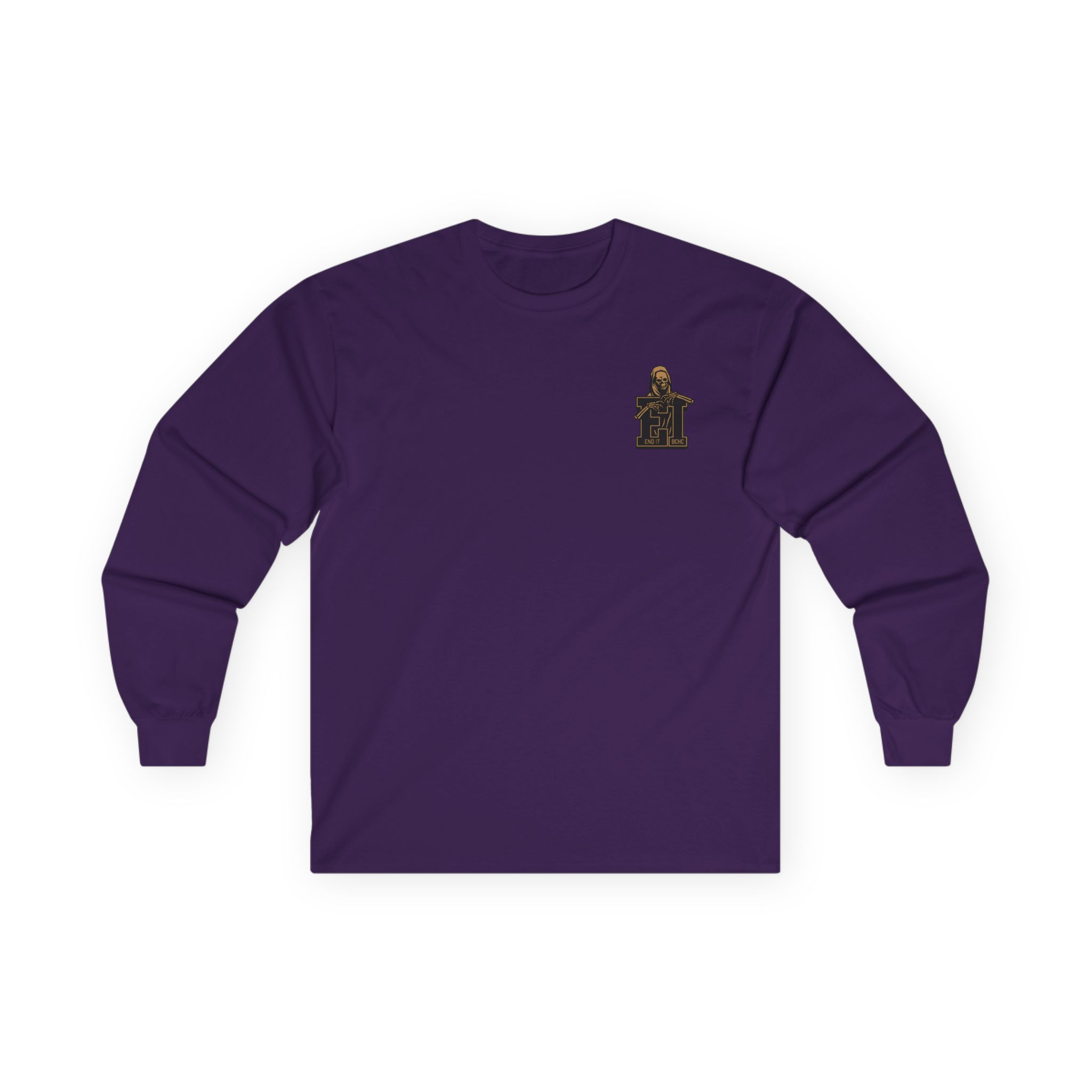 End It Bchc Reaper Emblem Unisex Ultra Cotton Long Sleeve Tee