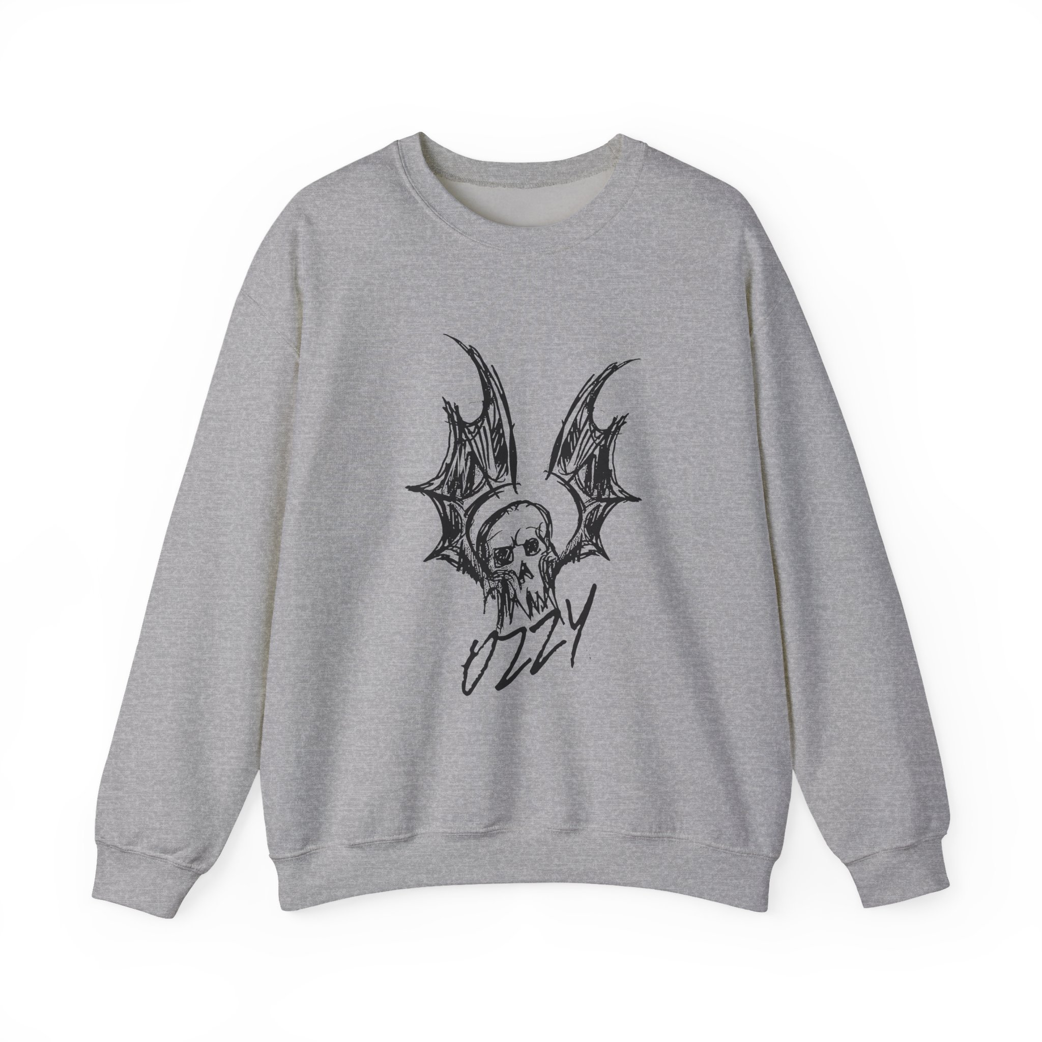 Ozzy Osbourne Bat Sketch Unisex Heavy Blendâ„¢ Crewneck Sweatshirt
