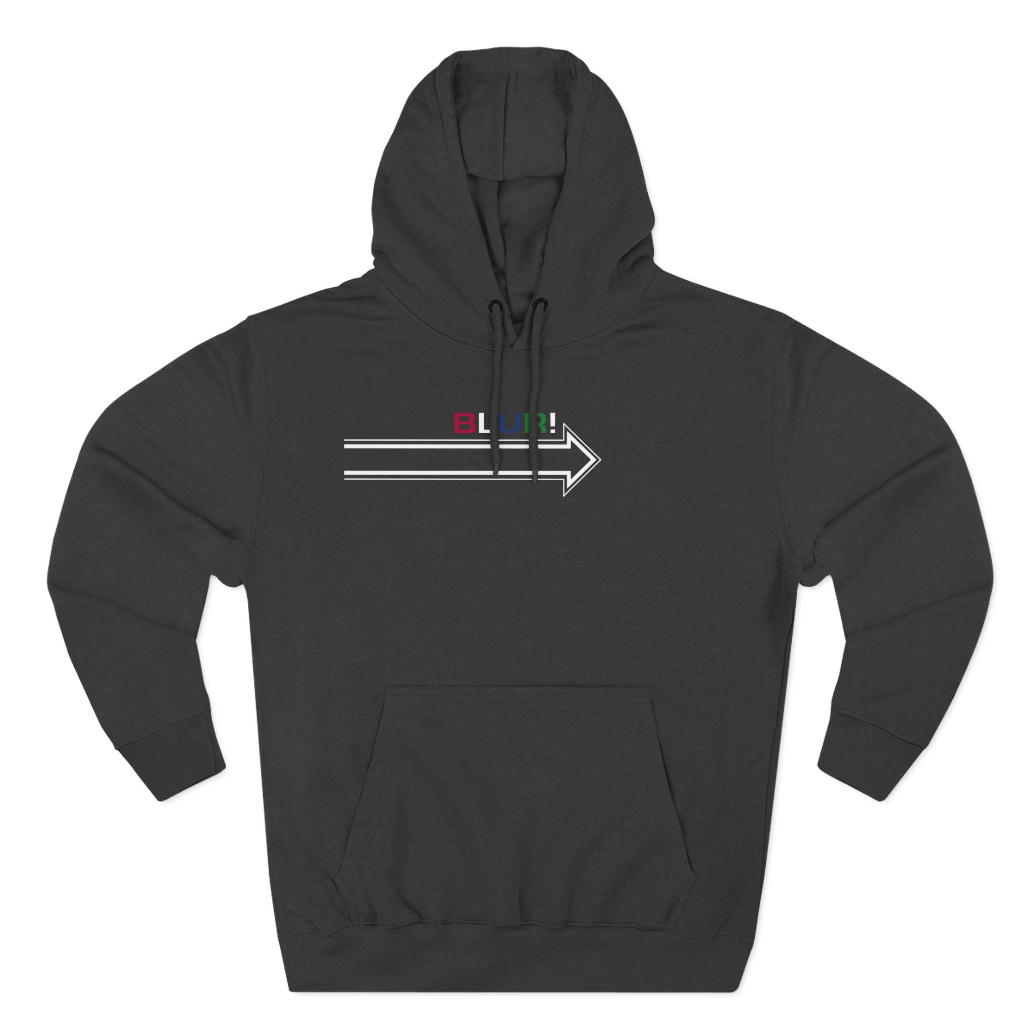 Blur Three-Panel Fleece Hoodie