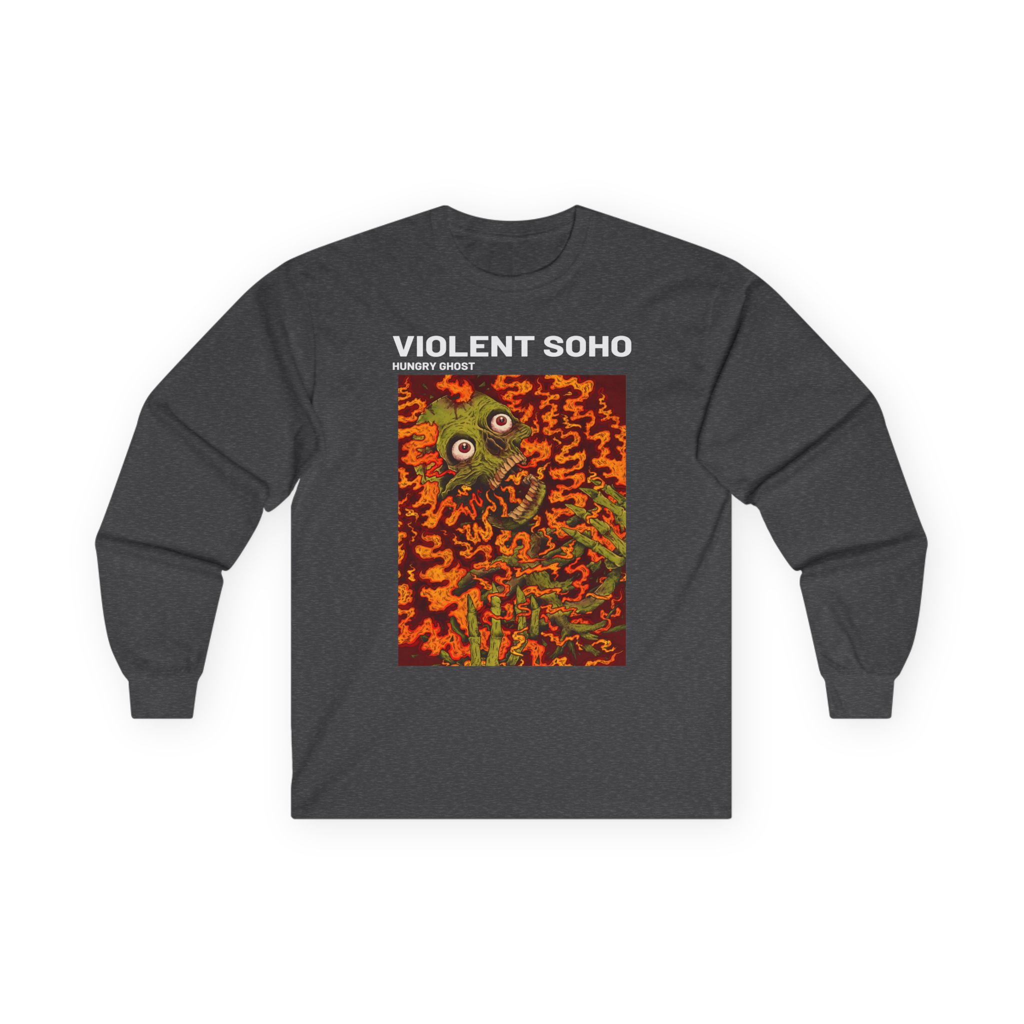 Unisex Ultra Cotton Violent Soho Hungry Ghost Long Sleeve Tee