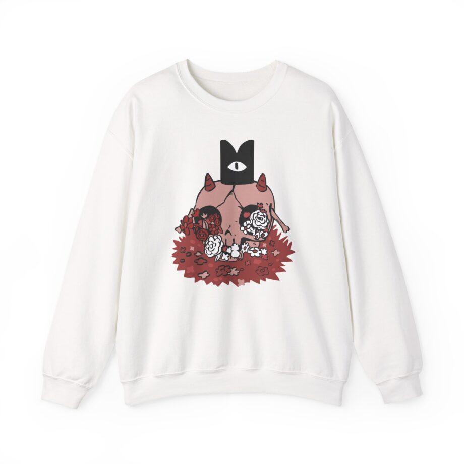 Cult of the Lamb Floral Skull Unisex Heavy Blend™ Crewneck Sweatshirt