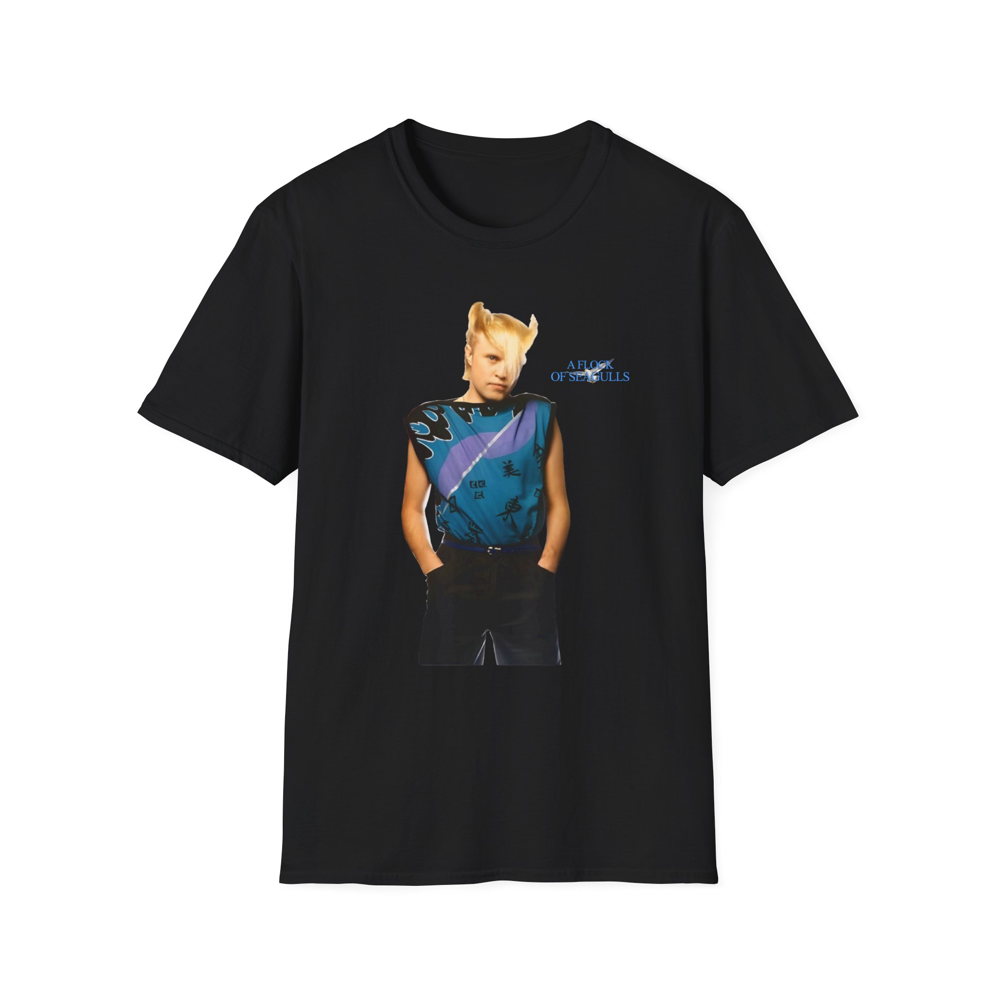 A Flock of Seagulls Mike Score Unisex Softstyle T-Shirt