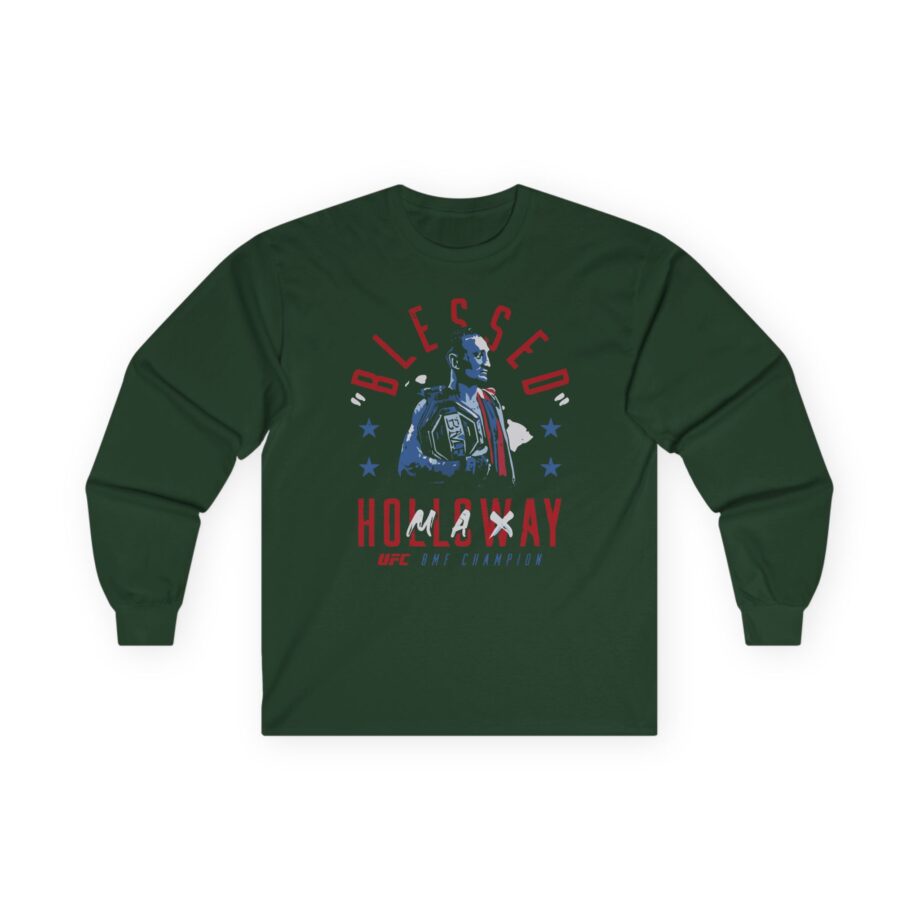 Max Holloway Blessed Bmf Champion Unisex Ultra Cotton Long Sleeve Tee