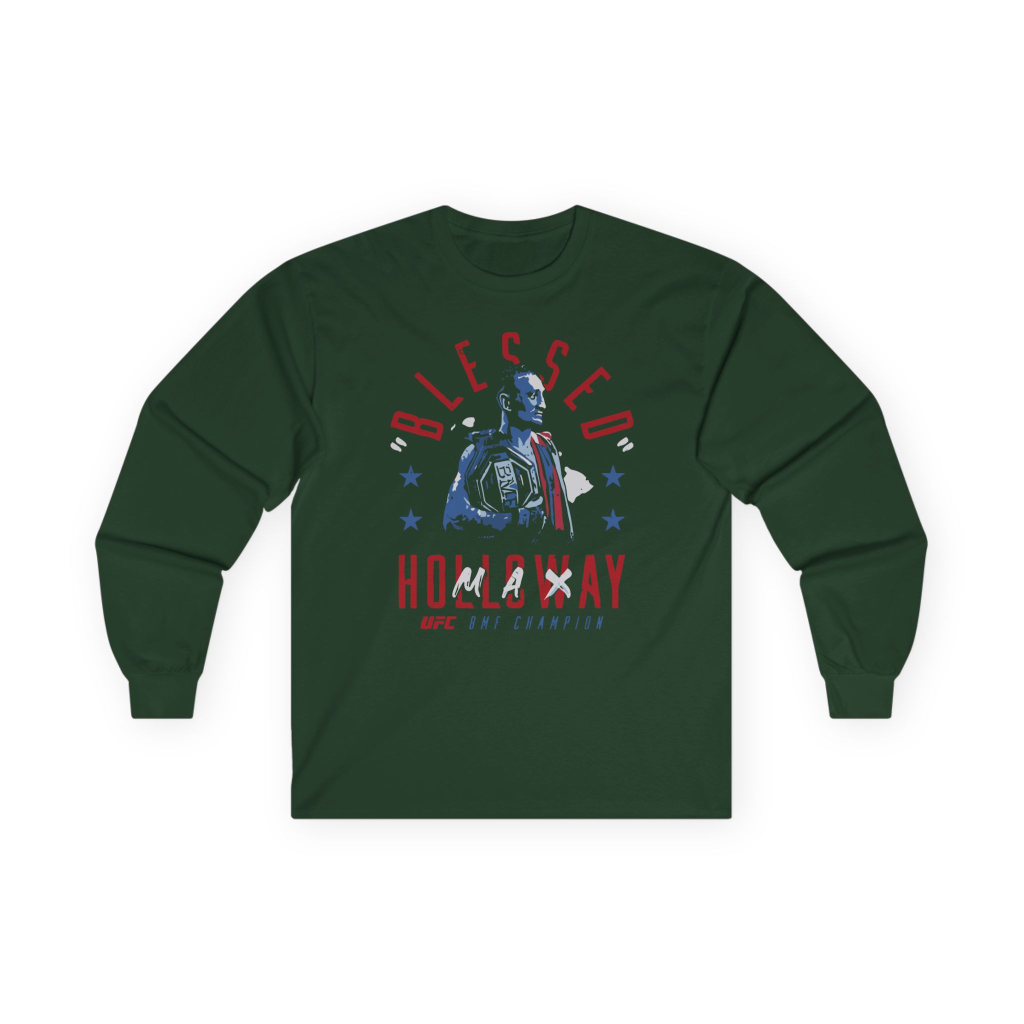 Max Holloway Blessed Bmf Champion Unisex Ultra Cotton Long Sleeve Tee