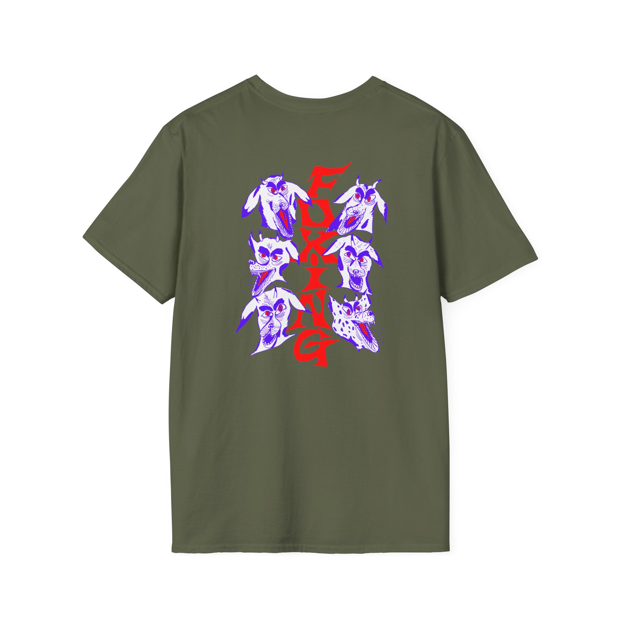 Foxing Devil Dogs Unisex Softstyle T-Shirt