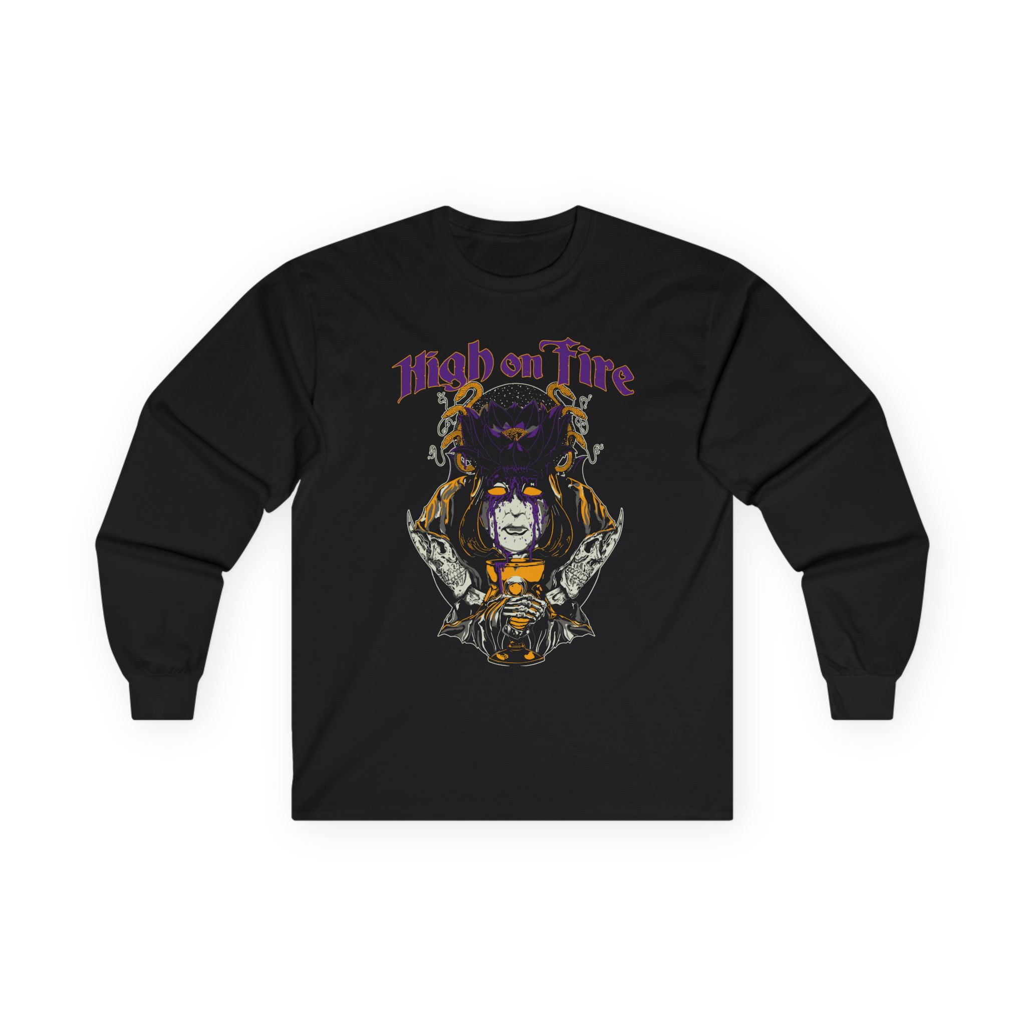 High on Fire Black Lotus Unisex Ultra Cotton Long Sleeve Tee
