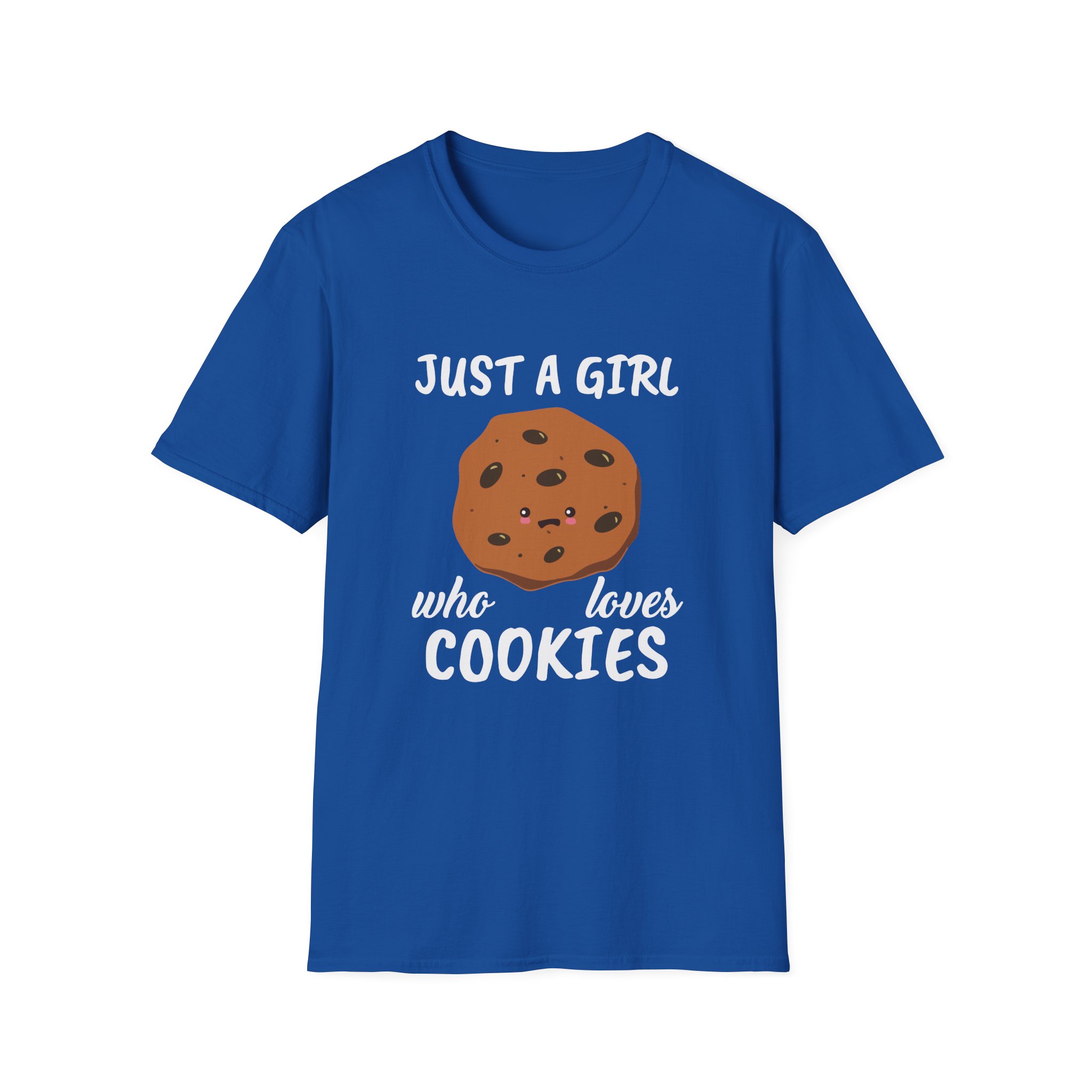 Cookieswirlc Just a Girl Who Loves Cookies Unisex Softstyle T-Shirt