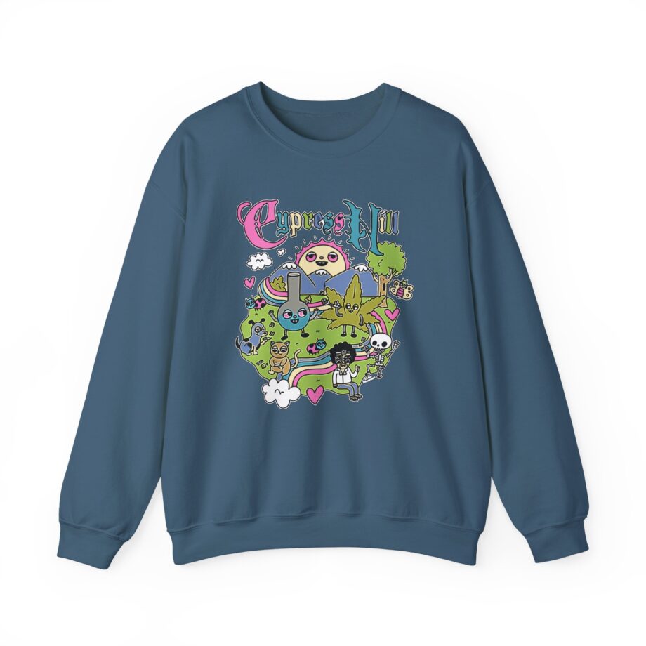 Cypress Hill Happy Time by Sean Solomon Unisex Heavy Blend™ Crewneck Sweatshirt