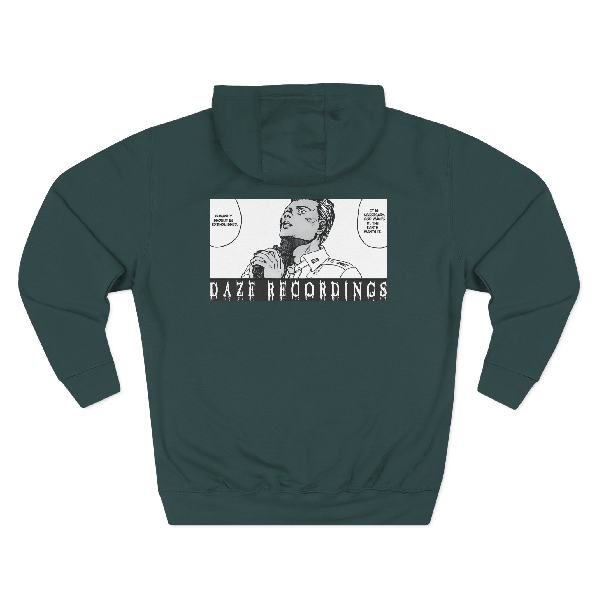 Sanction the World is Cruel Three-Panel Fleece Hoodie