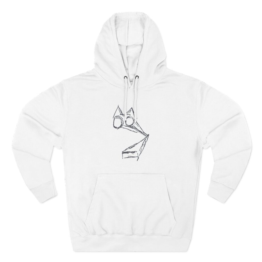Rem What Noisy Cats Are We Three-Panel Fleece Hoodie