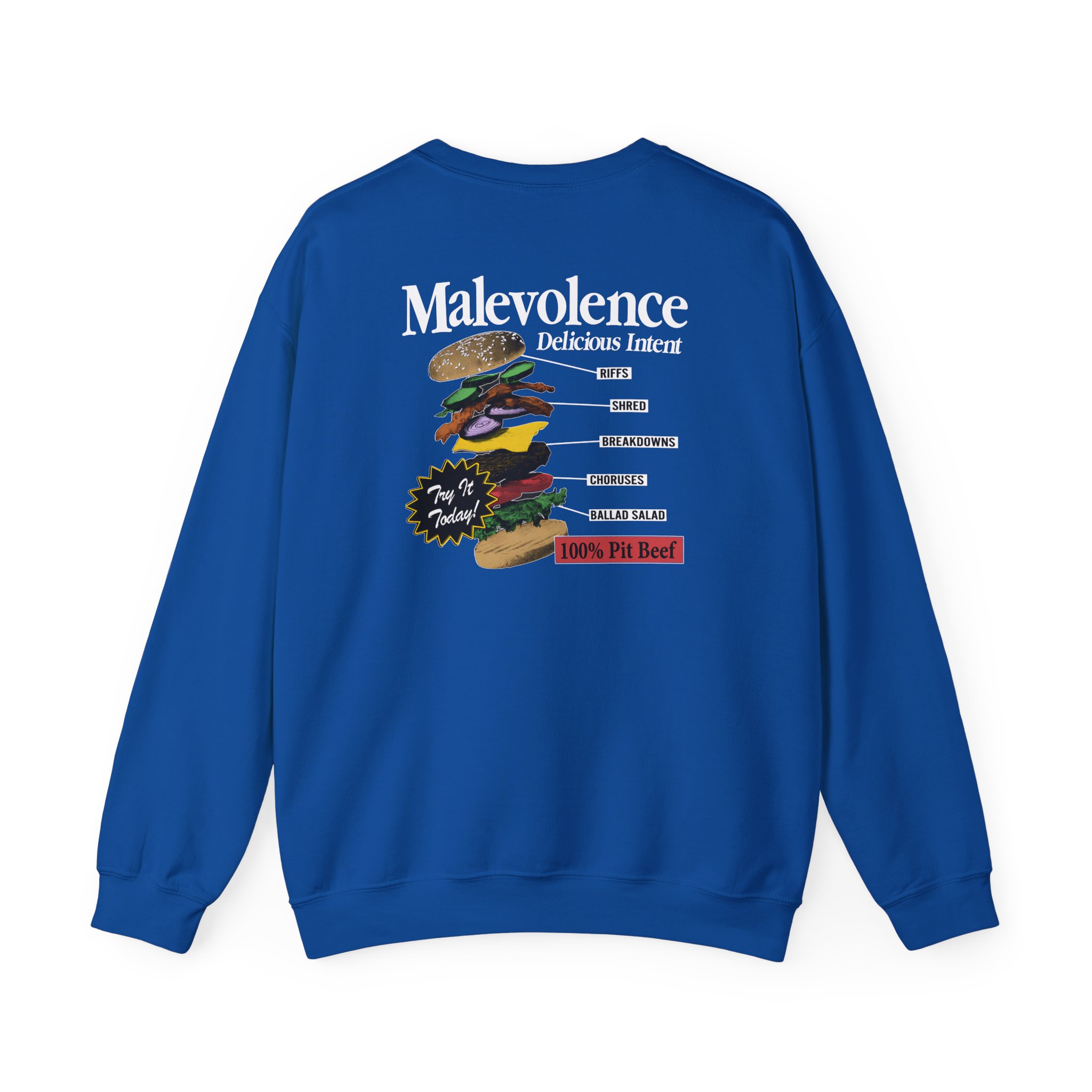 Malevolence Pit Beef Unisex Heavy Blend Crewneck Sweatshirt