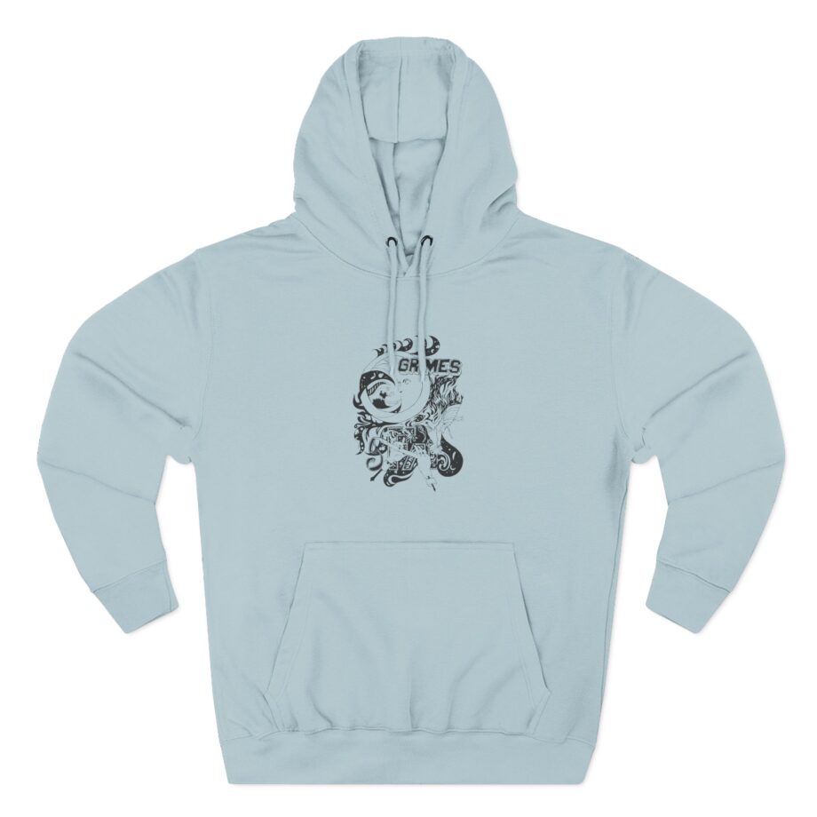 Grimes Three-panel Fleece Hoodie