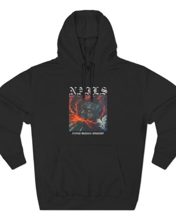 Nails Every Bridge Burning Three-Panel Fleece Hoodie
