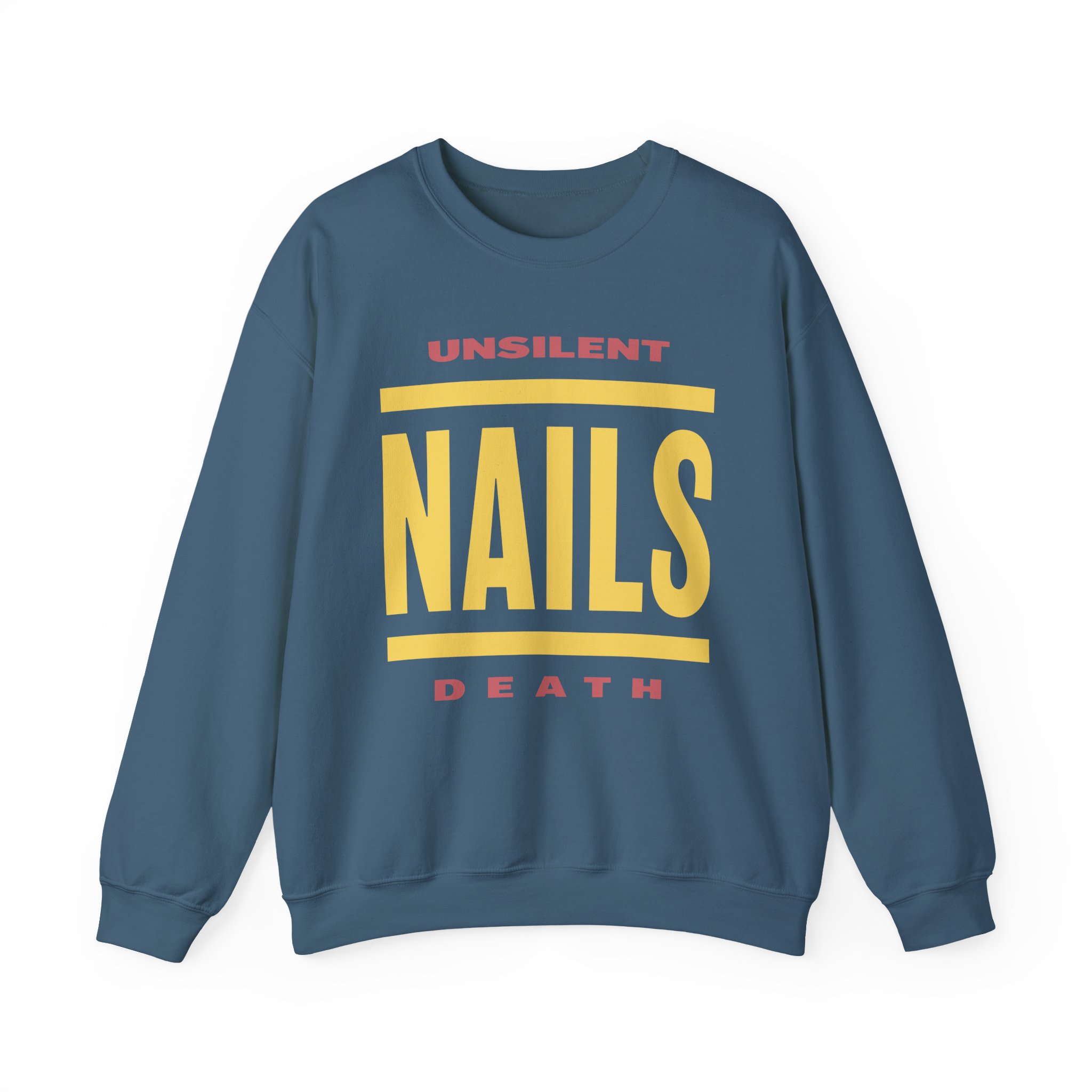 Nails Bold Lines Unisex Heavy Blendâ„¢ Crewneck Sweatshirt