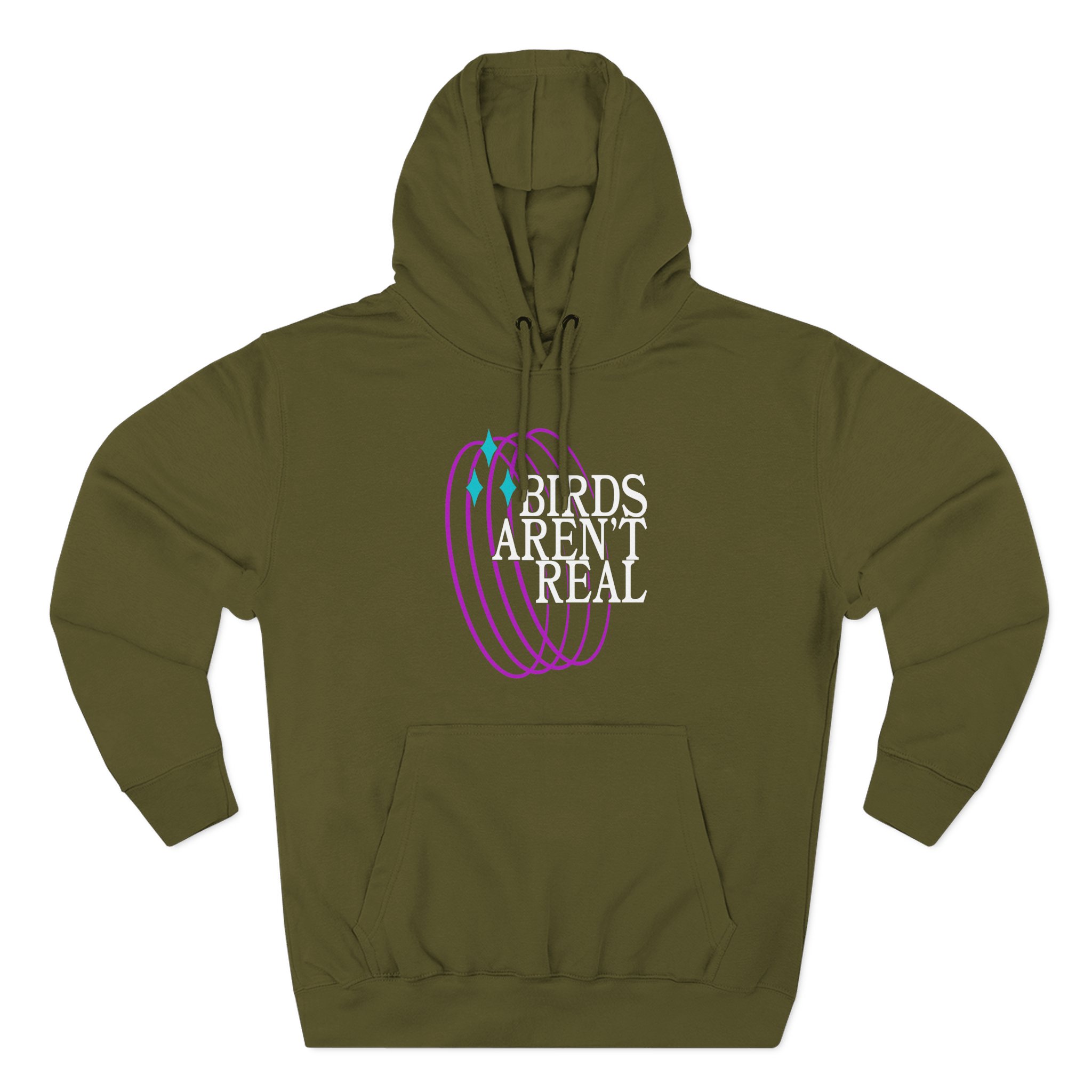 Birds Arent Real Three-Panel Fleece Hoodie