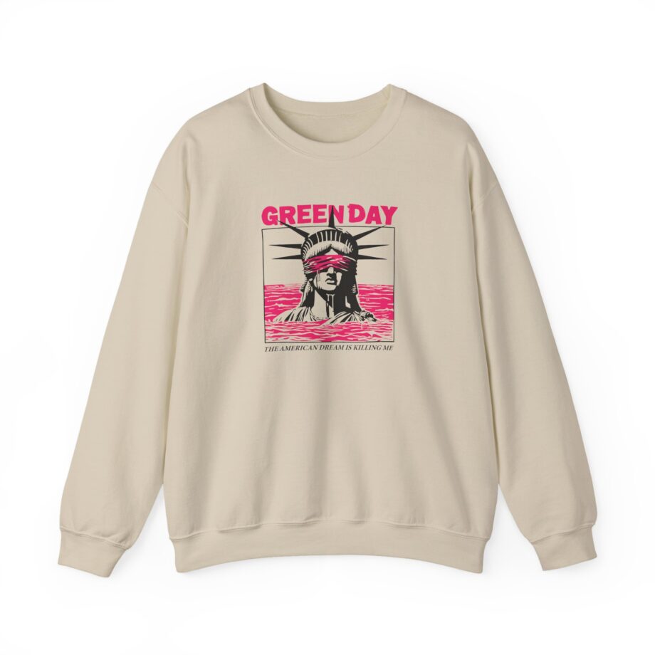 Green Day Lady Liberty Unisex Heavy Blend™ Crewneck Sweatshirt