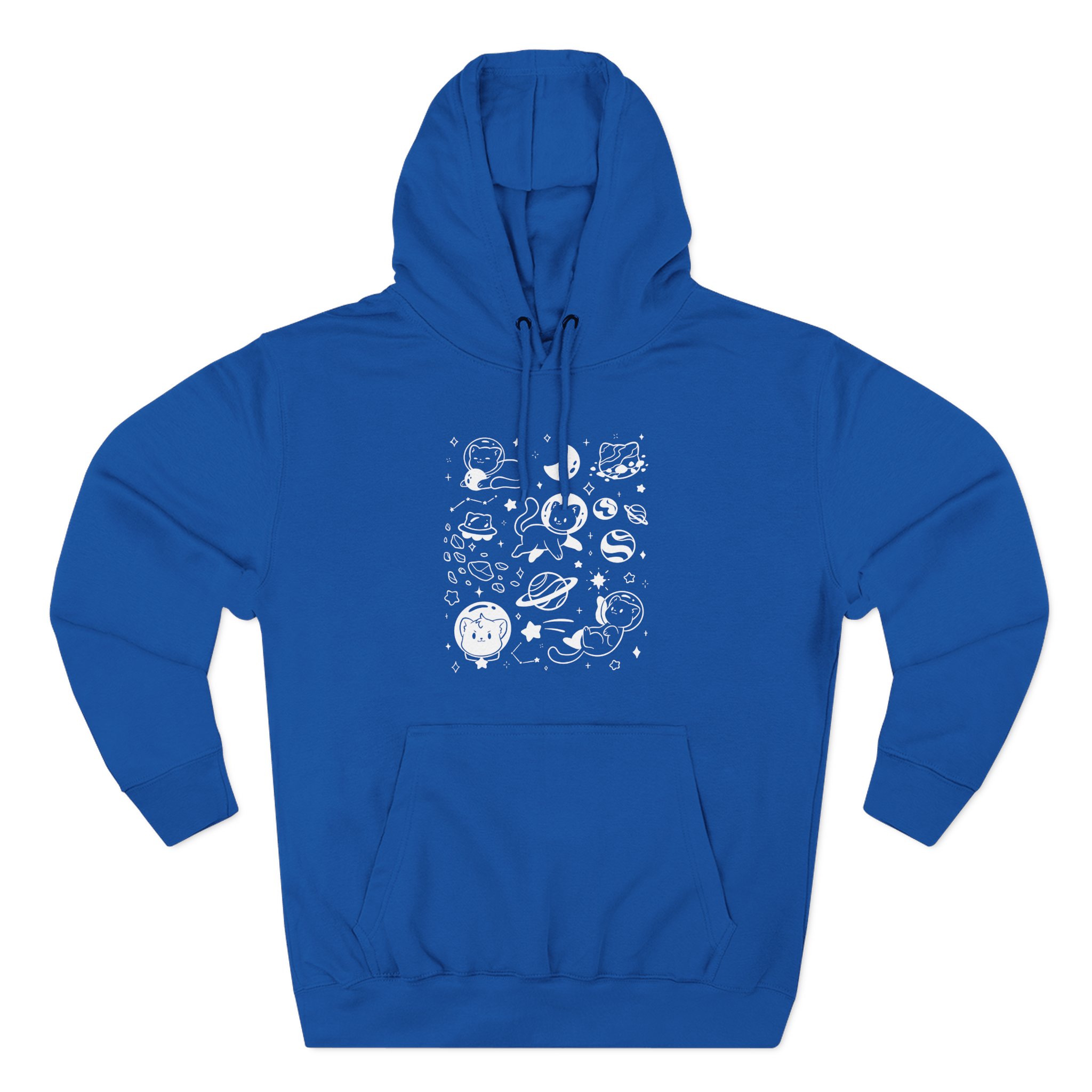 Shubble Space Cats Three-Panel Fleece Hoodie