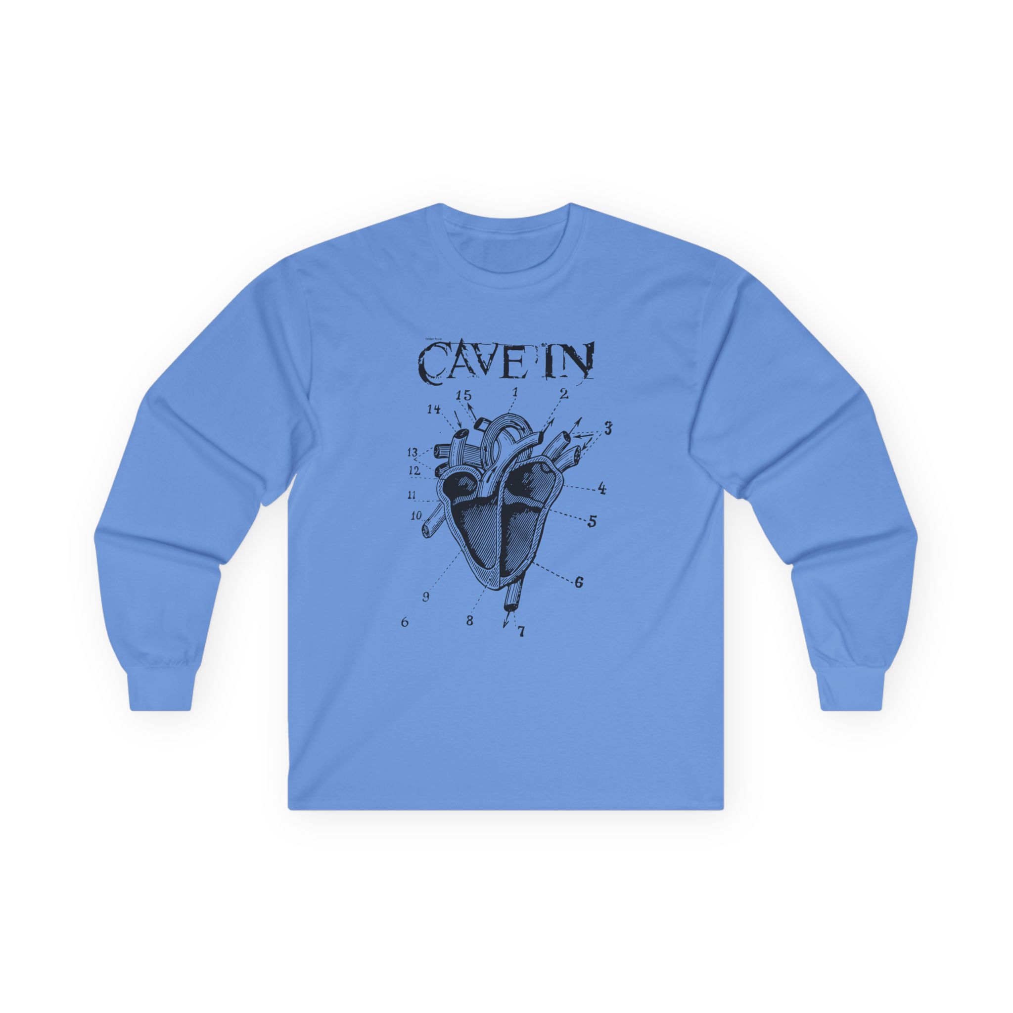Cave in Classic Heart Unisex Ultra Cotton Long Sleeve Tee