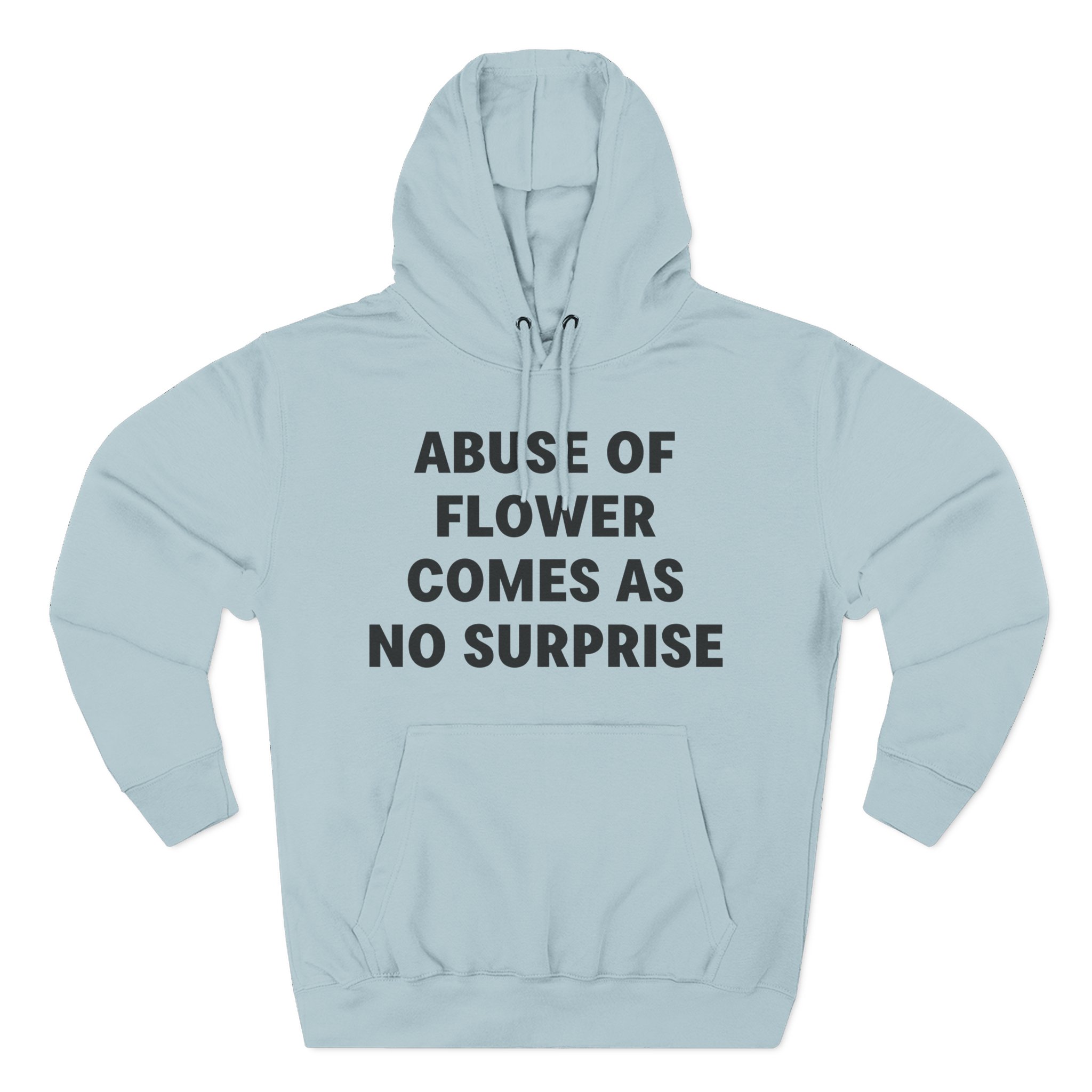 Jenny Holzer Abuse of Flower Comes as No Surprise Three-Panel Fleece Hoodie
