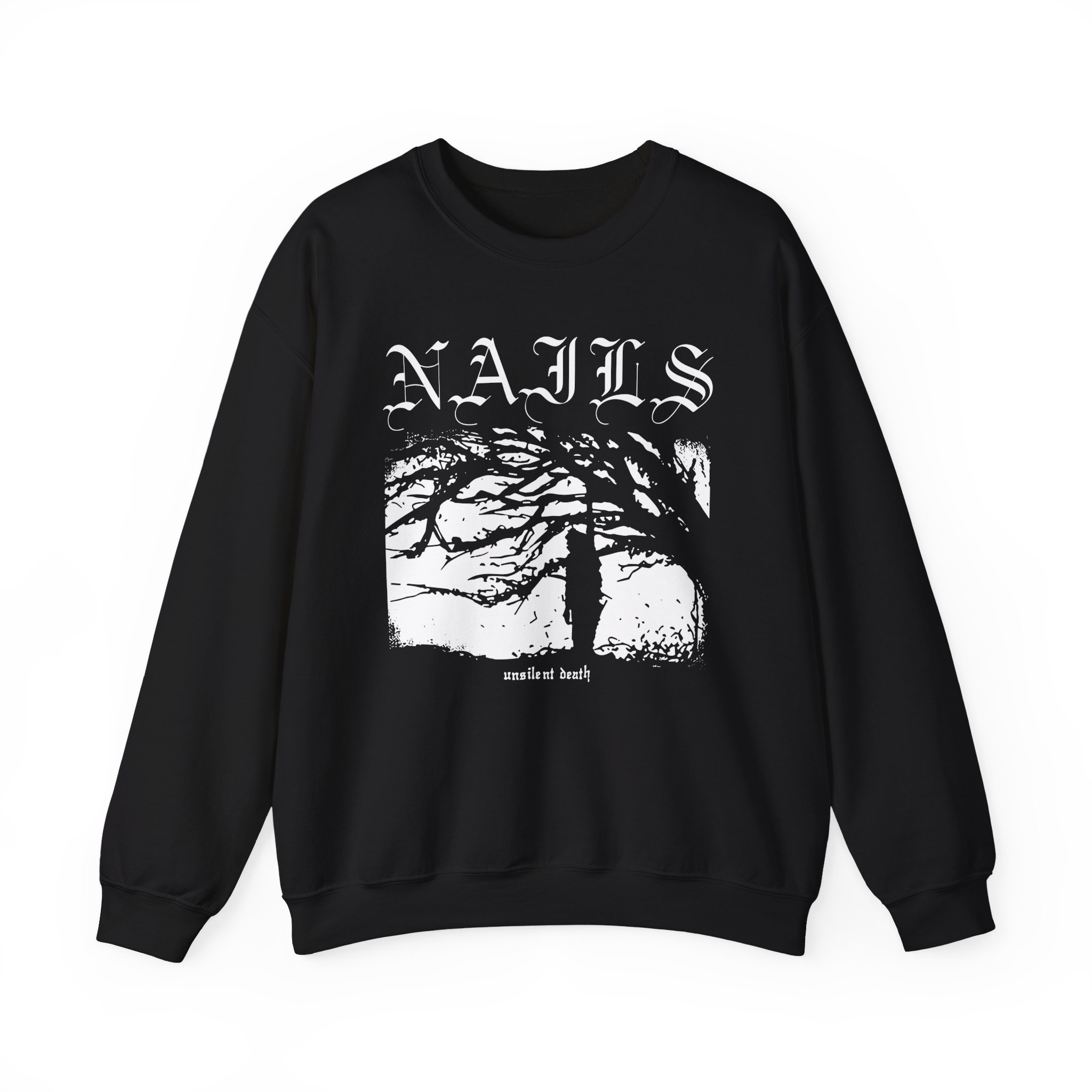 Nails Unsilent Death Unisex Heavy Blendâ„¢ Crewneck Sweatshirt