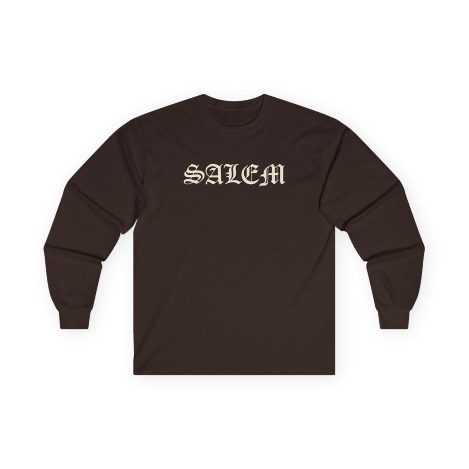 Salem Old English Unisex Ultra Cotton Long Sleeve Tee