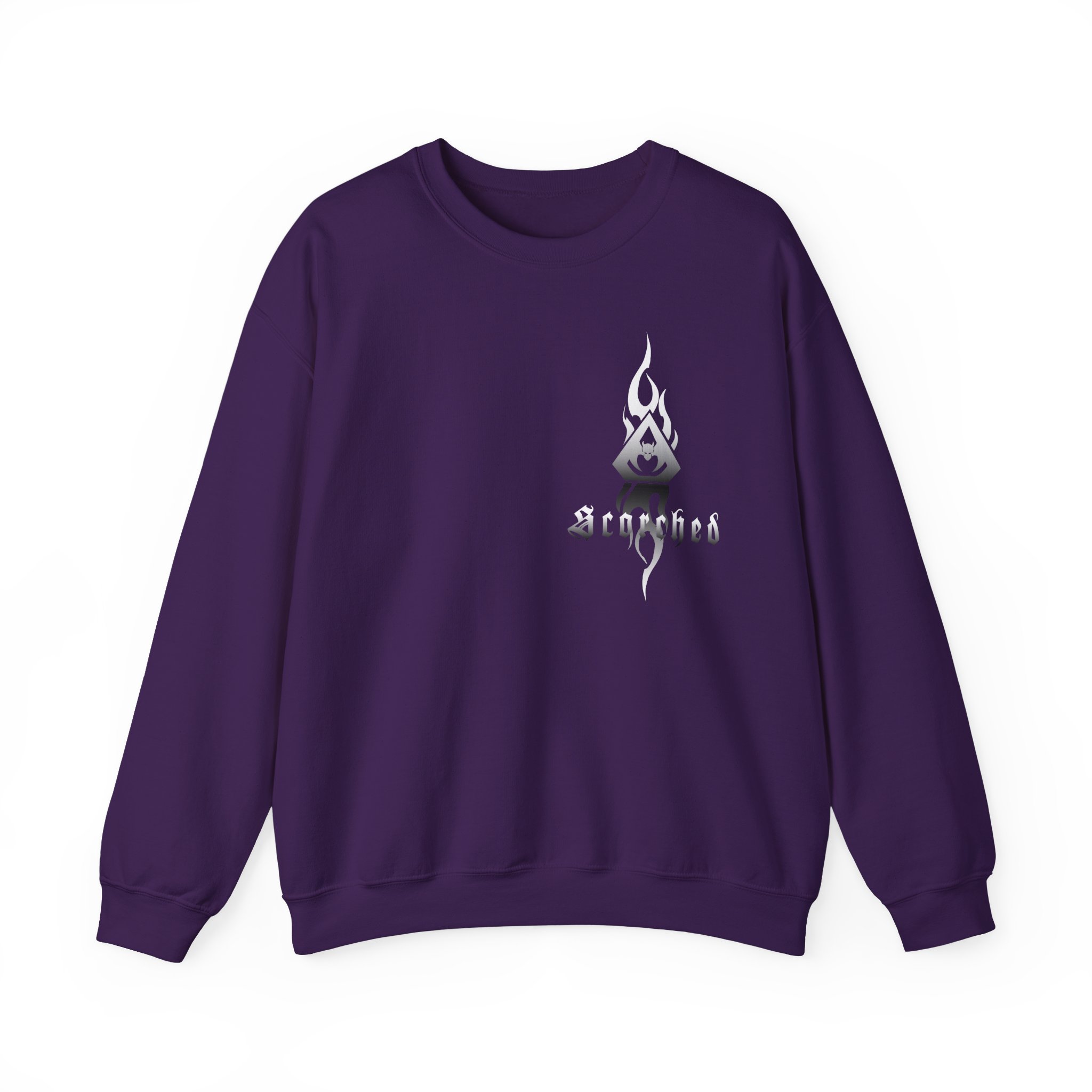 Overkill Scorched Stretched Logo Unisex Heavy Blendâ„¢ Crewneck Sweatshirt