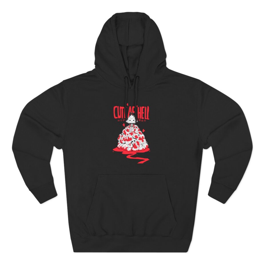 Cult of the Lamb Cute as Hell Three-Panel Fleece Hoodie