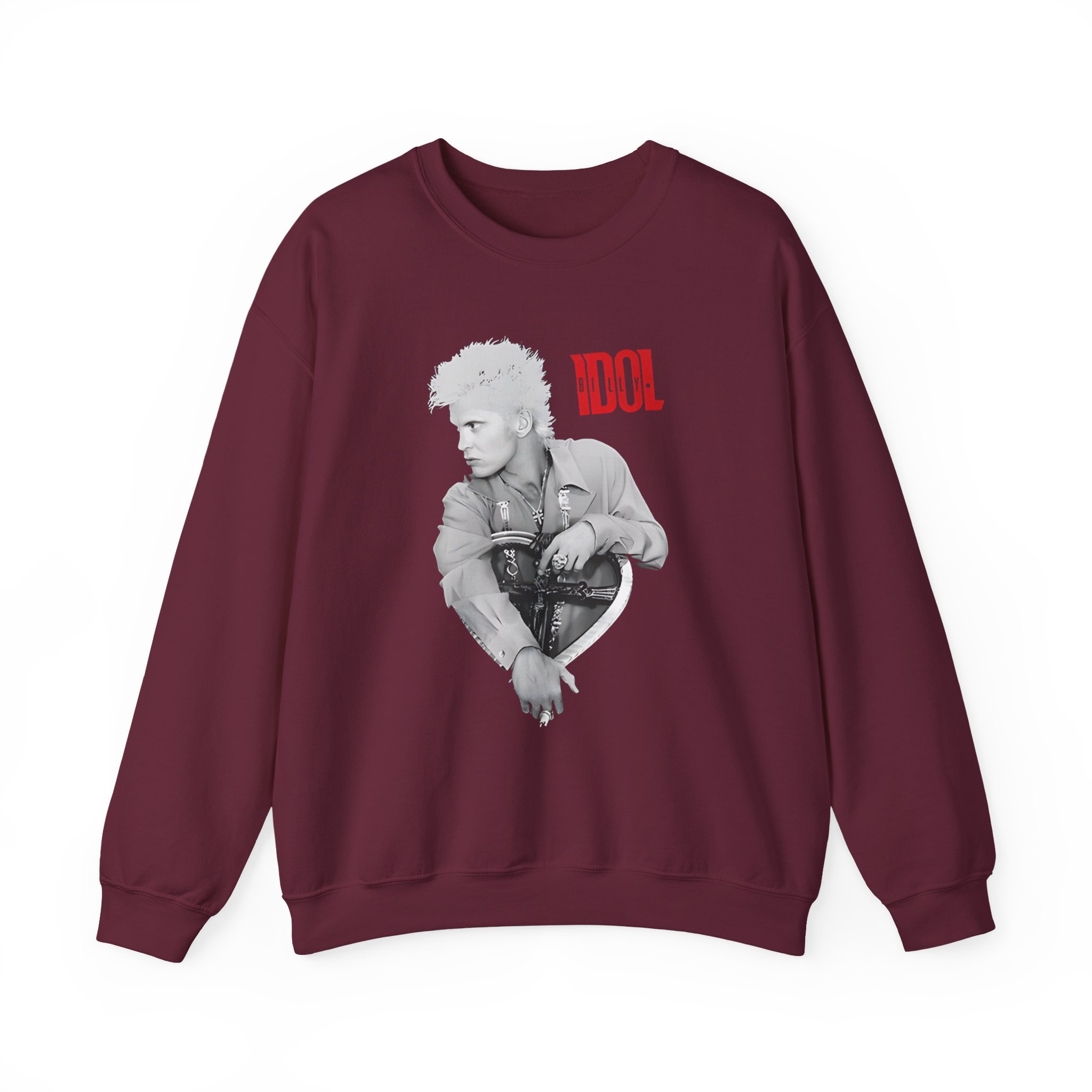 Billy Idol Heart Unisex Heavy Blendâ„¢ Crewneck Sweatshirt