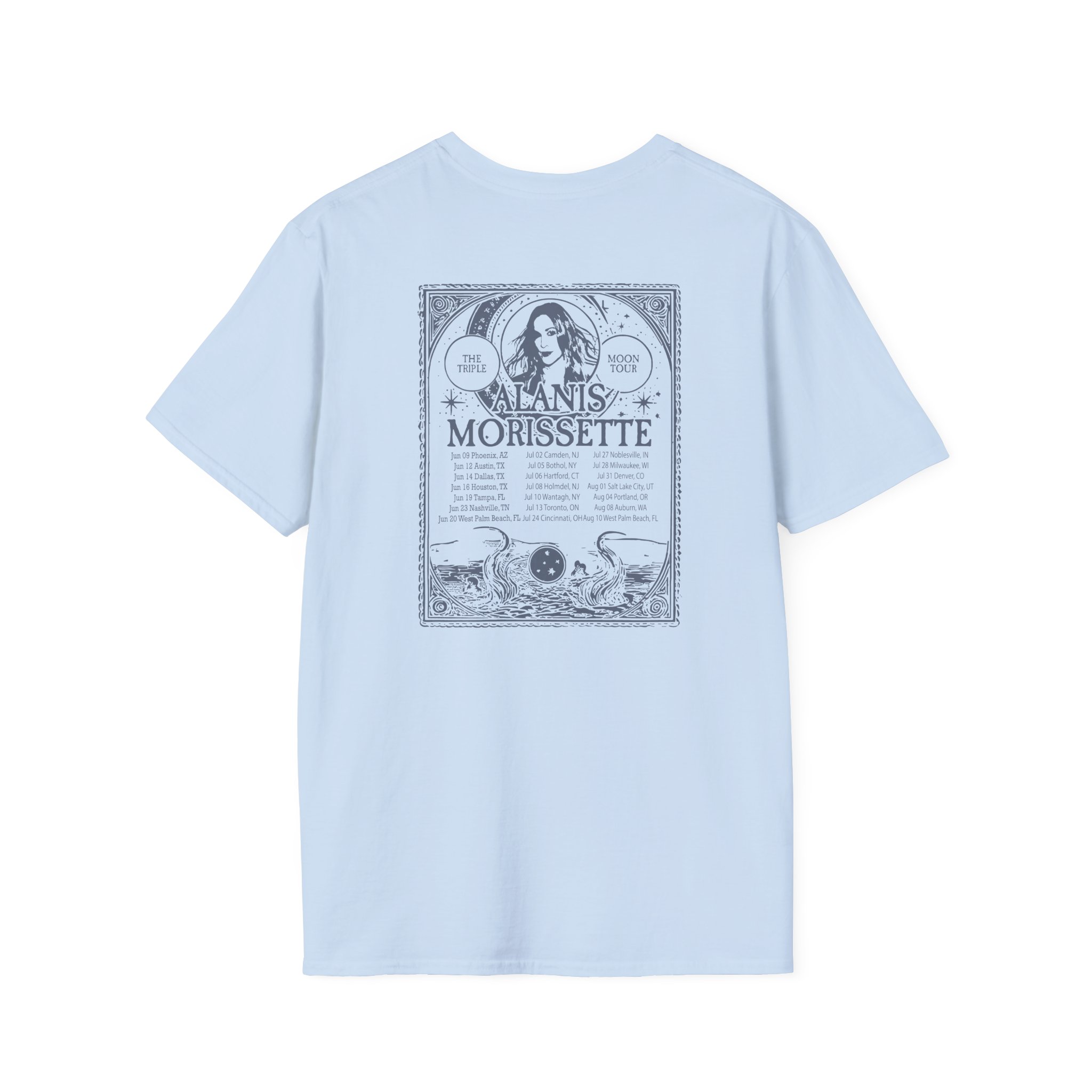 Alanis Morissette The Teple Moon Tour Unisex Softstyle T-Shirt