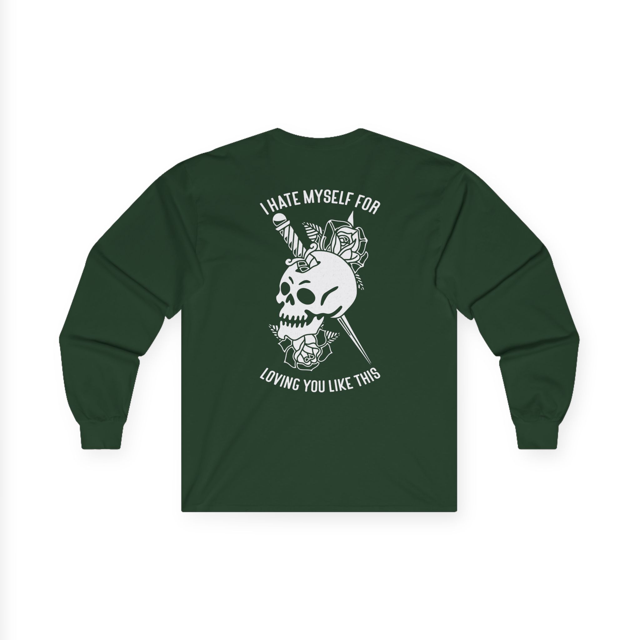 Bayside Dagger Skull Unisex Ultra Cotton Long Sleeve Tee