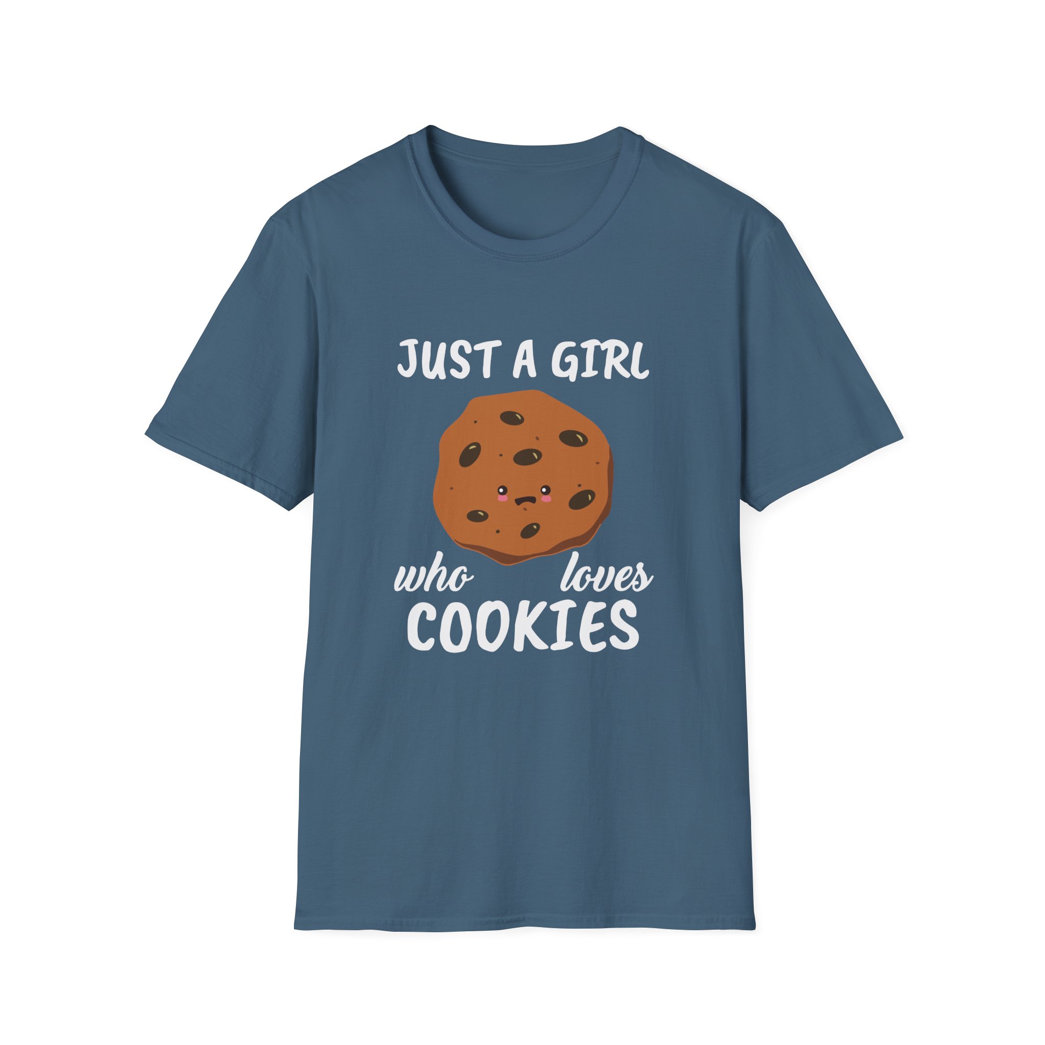 Cookieswirlc Just a Girl Who Loves Cookies Unisex Softstyle T-Shirt