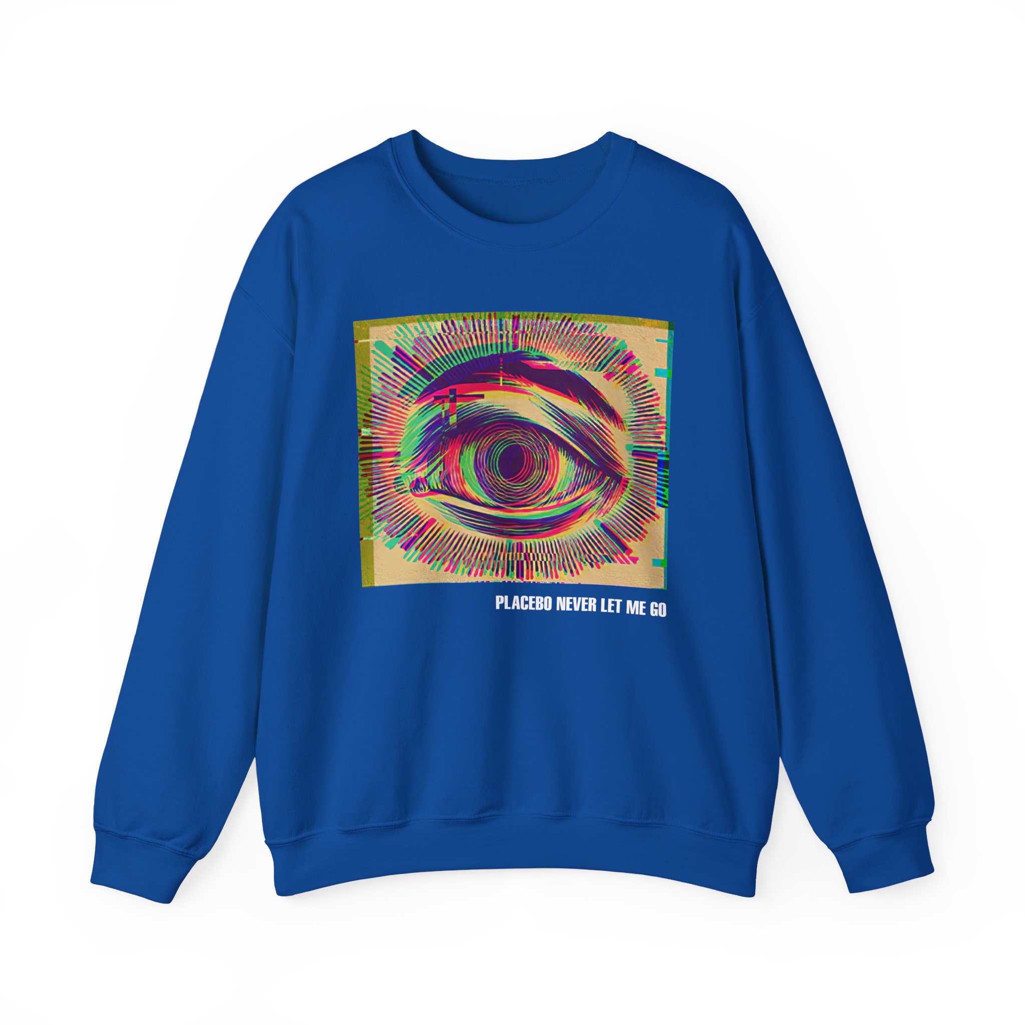 Placebo Glitch Eye Unisex Heavy Blendâ„¢ Crewneck Sweatshirt