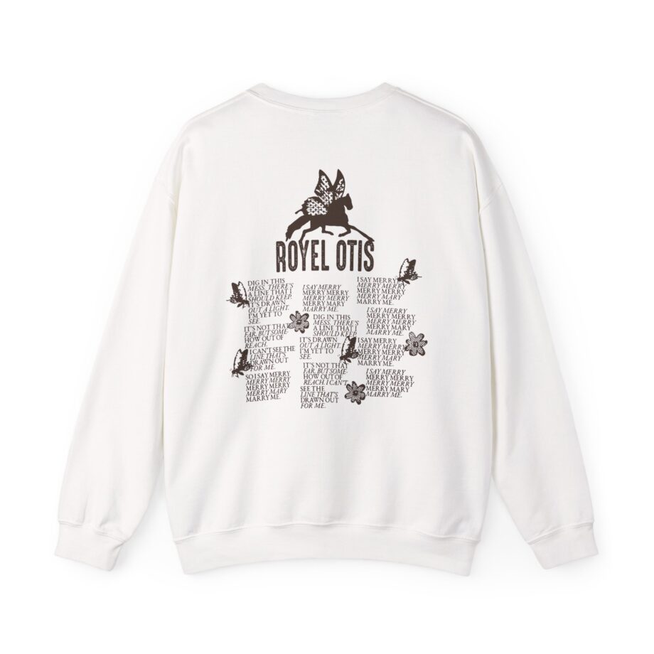 Royel Otis Mary Marry Me Faded Powder Unisex Heavy Blend™ Crewneck Sweatshirt