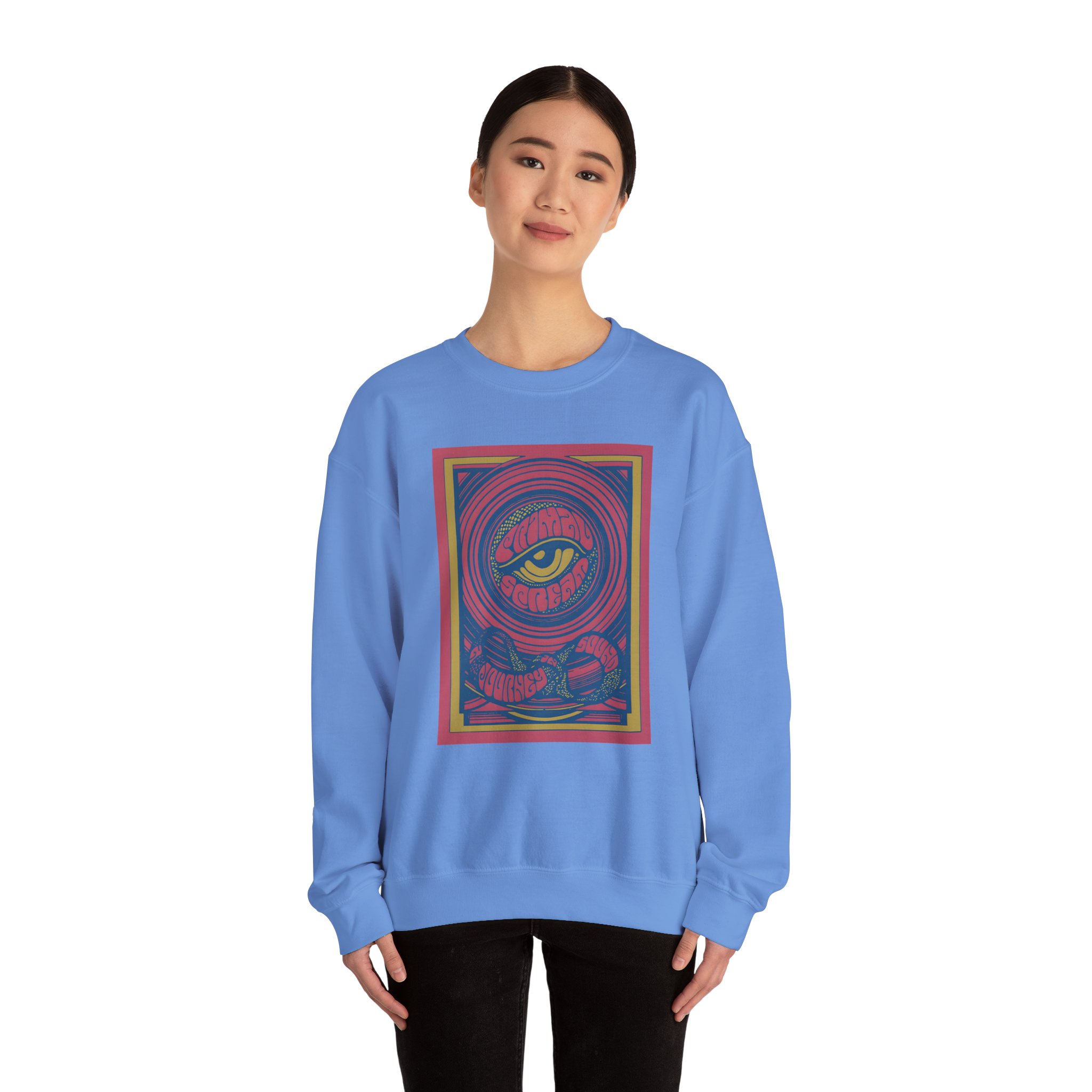 Primal Scream a Journey Into Sound Unisex Heavy Blendâ„¢ Crewneck Sweatshirt