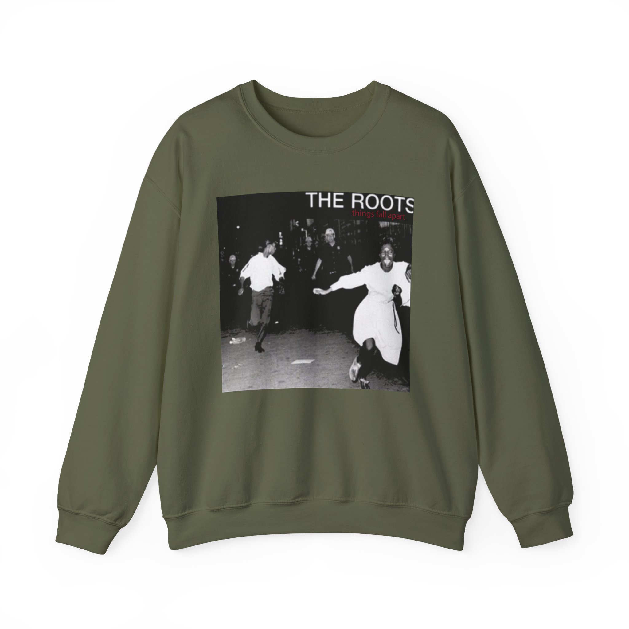The Roots Things Fall Apart Album Cover Unisex Heavy Blendâ„¢ Crewneck Sweatshirt