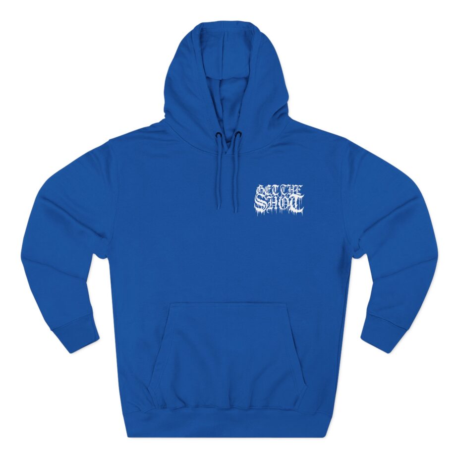Get the Shot Death to Oppressors Three-Panel Fleece Hoodie