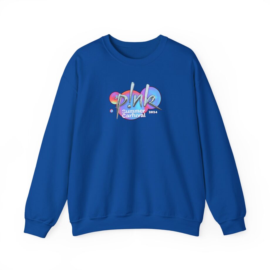 P!nk Split Tie Dye Unisex Heavy Blend™ Crewneck Sweatshirt