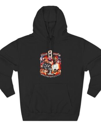 Three 6 Mafia Side 2 Side Three-Panel Fleece Hoodie
