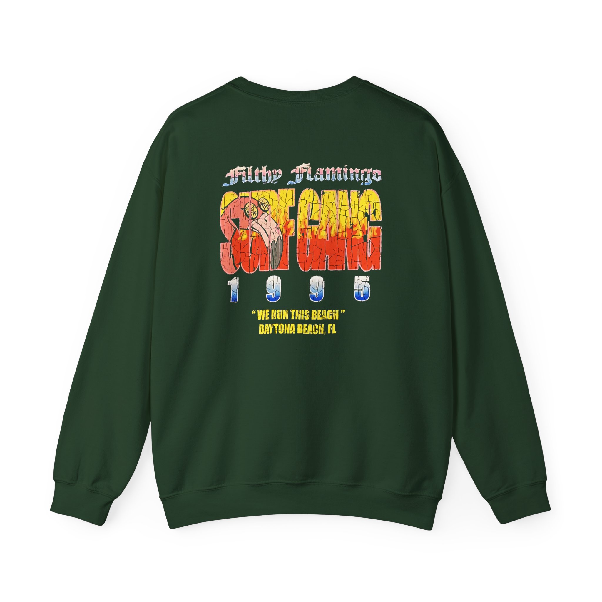 Surf Gang Filthy Flamingo Unisex Heavy Blendâ„¢ Crewneck Sweatshirt