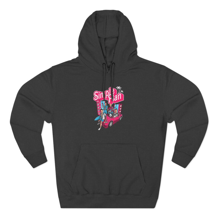 Simple Plan Dolls and Car Three-Panel Fleece Hoodie