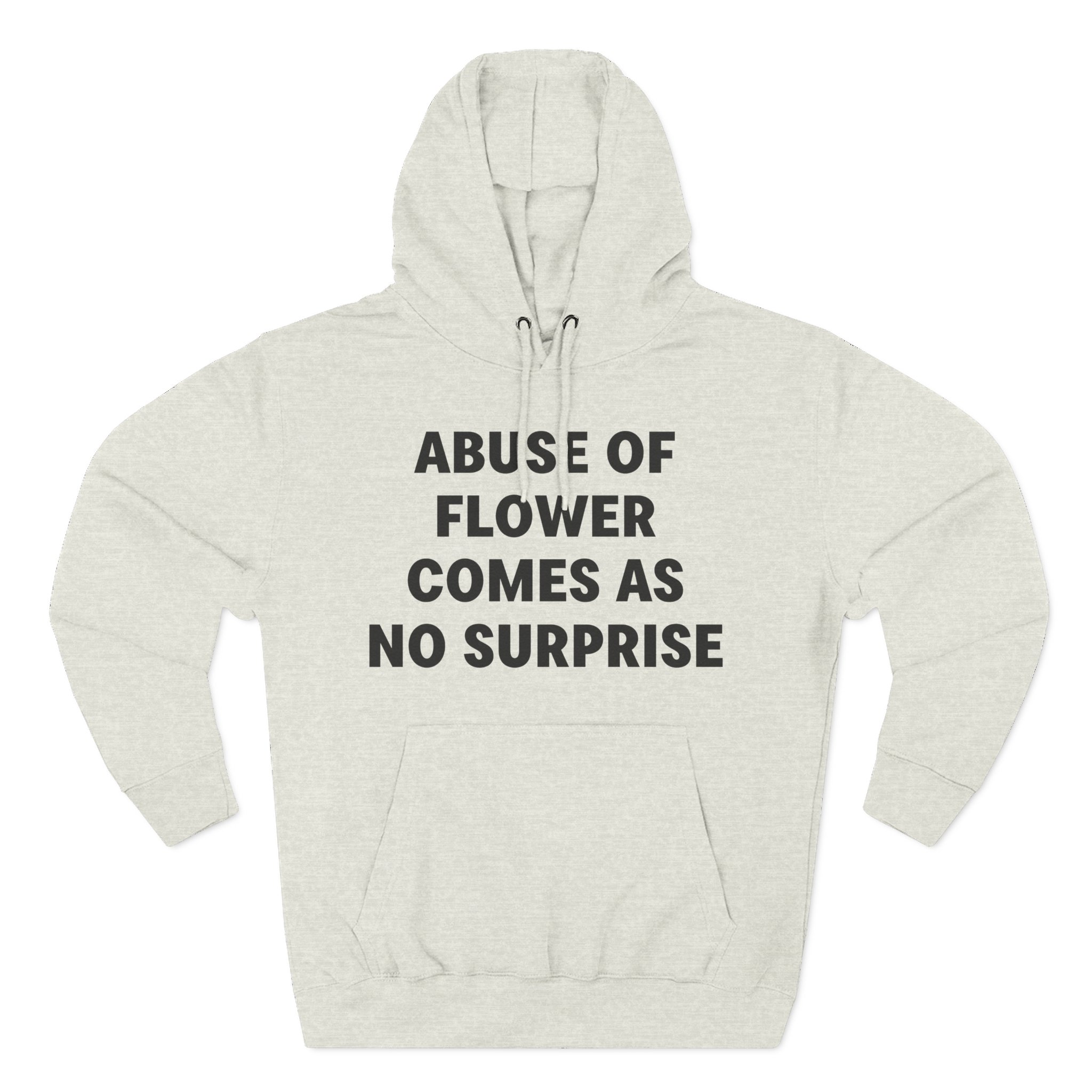 Jenny Holzer Abuse of Flower Comes as No Surprise Three-Panel Fleece Hoodie