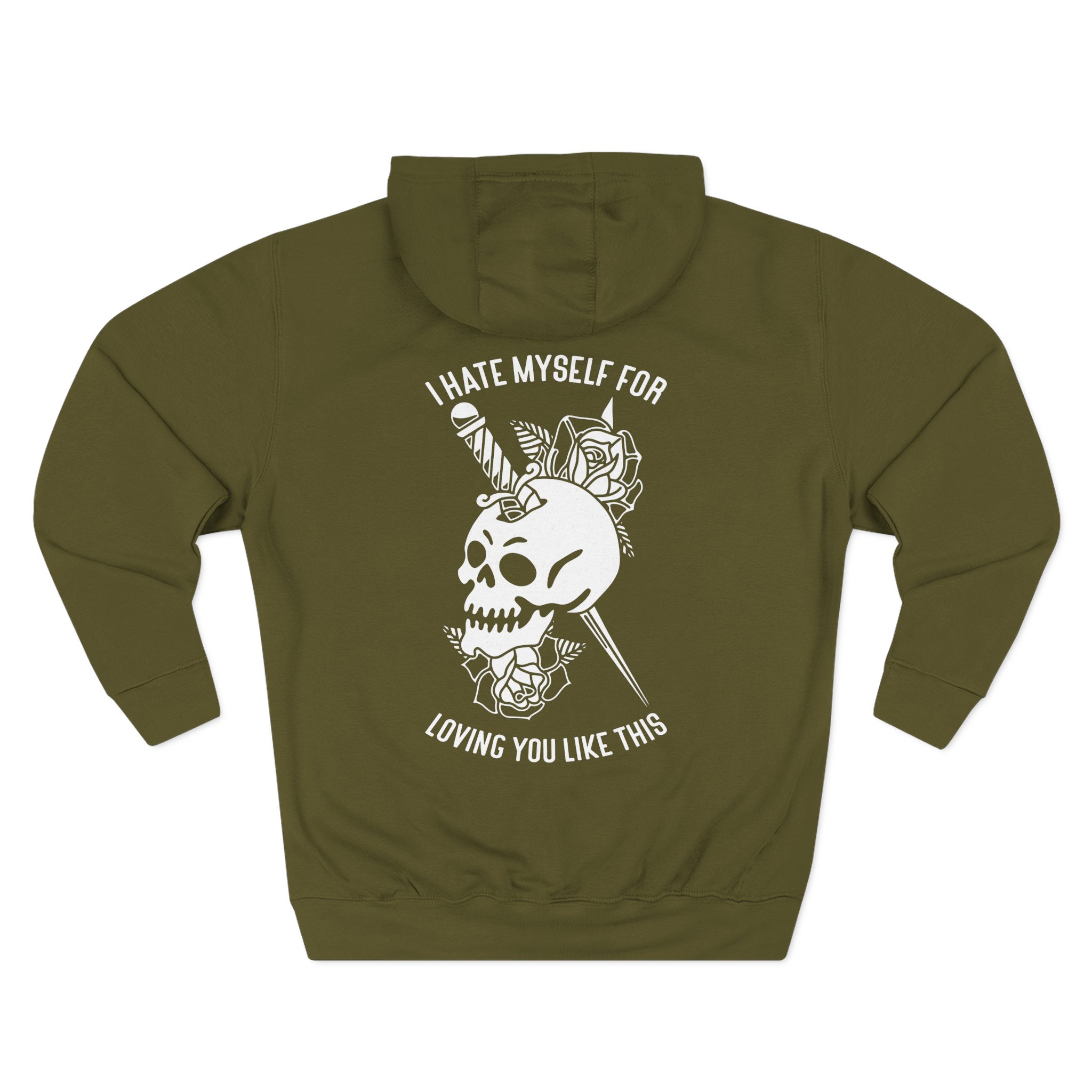 Bayside Dagger Skull Three-Panel Fleece Hoodie
