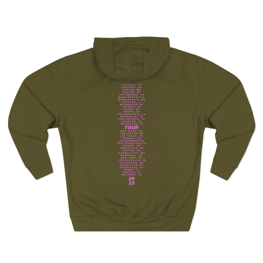 Pink Trustfall Praise Three-Panel Fleece Hoodie