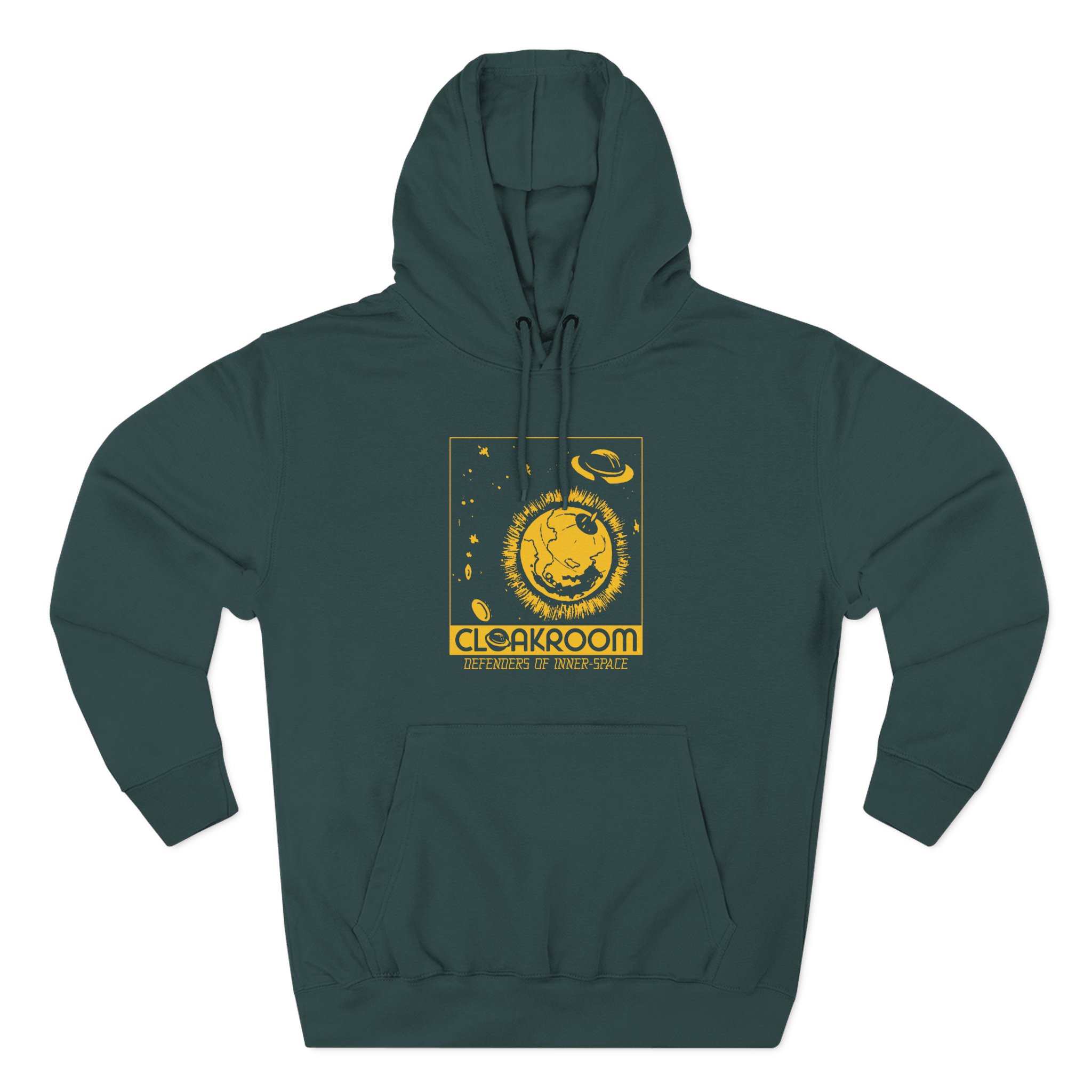 Cloakroom Muff Three-Panel Fleece Hoodie